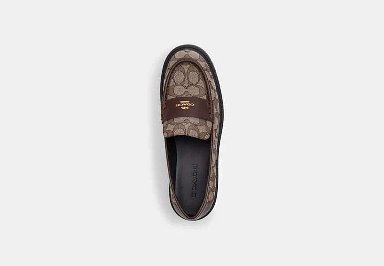 Coach Lucy Loafer In Signature Jacquard-Oak/Maple - Sneaker Türkiye