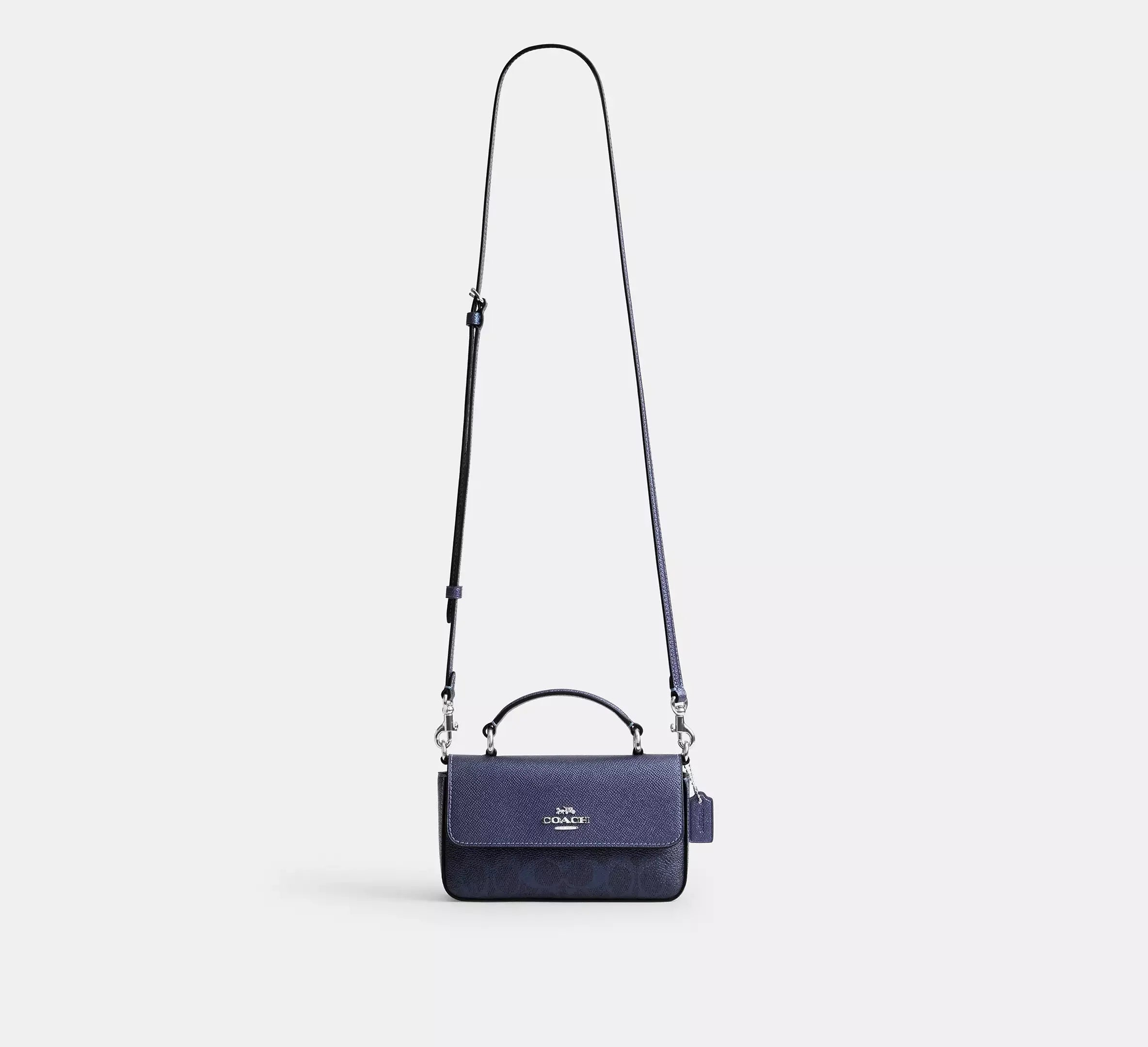 Coach Mini Josie Top Handle Bag In Signature – Sv/Blue/Navy - Sneaker Türkiye