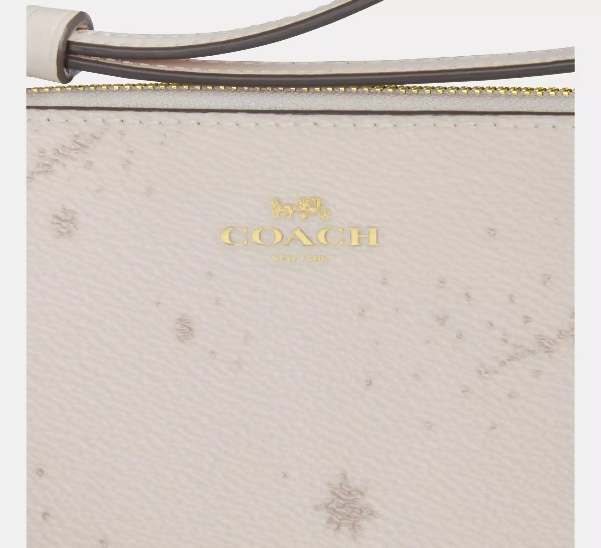 Coach Corner Zip Wristlet With Star Print – Gold/Chalk Multi - Sneaker Türkiye
