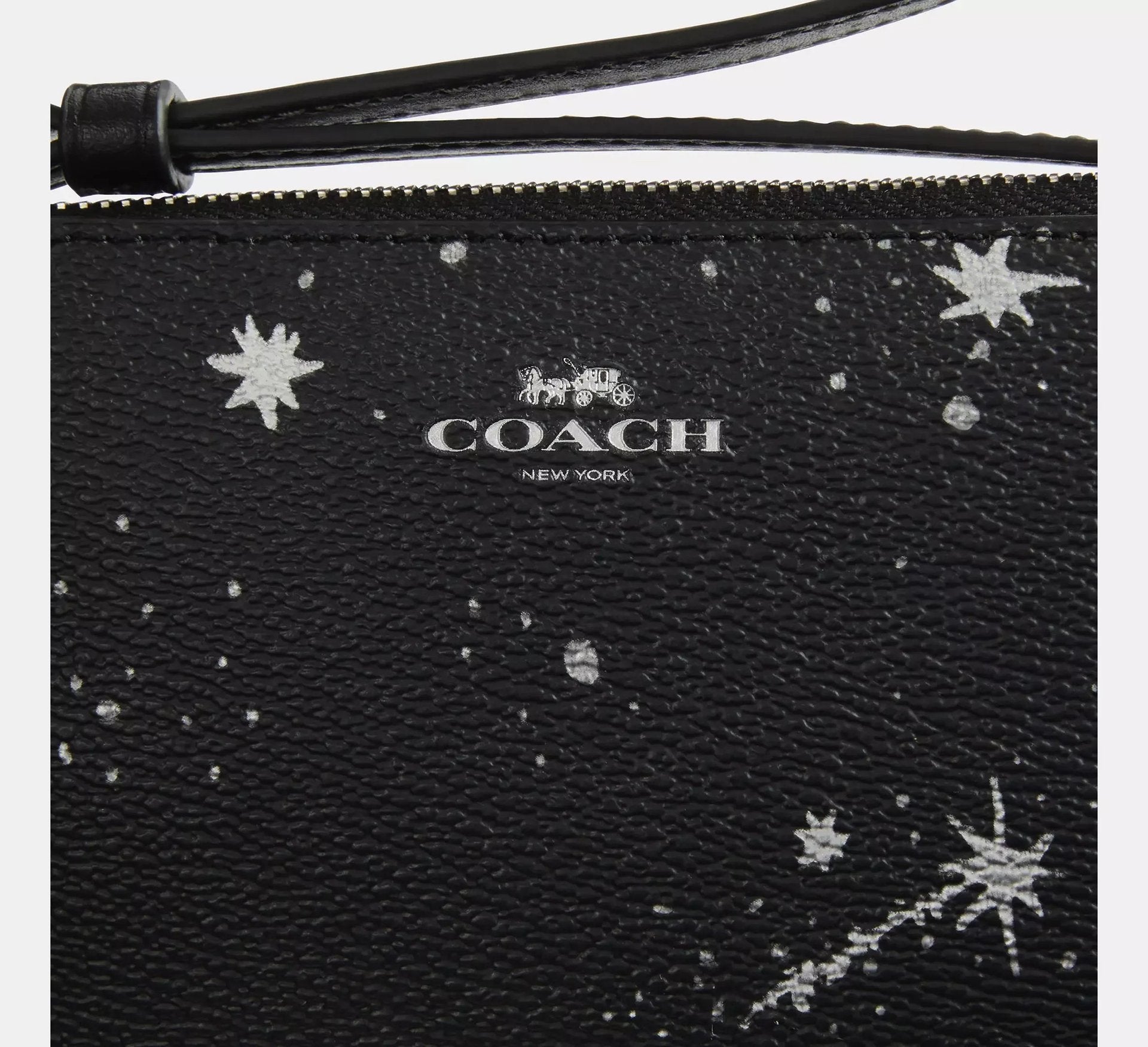 Coach Corner Zip Wristlet With Star Print – Silver - Sneaker Türkiye