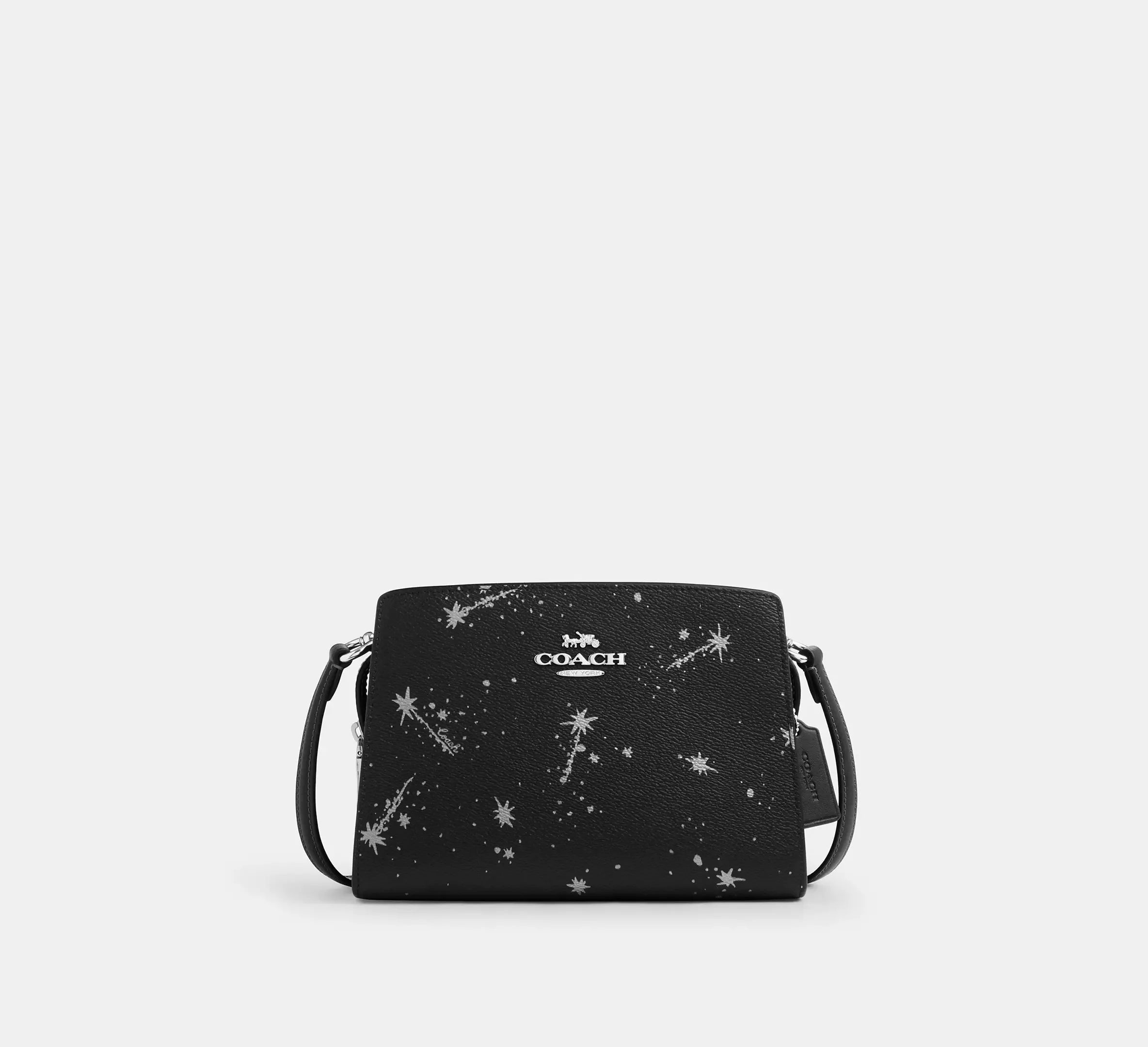 Coach Gia Crossbody Bag With Star Print – Silver/Black Multi - Sneaker Türkiye