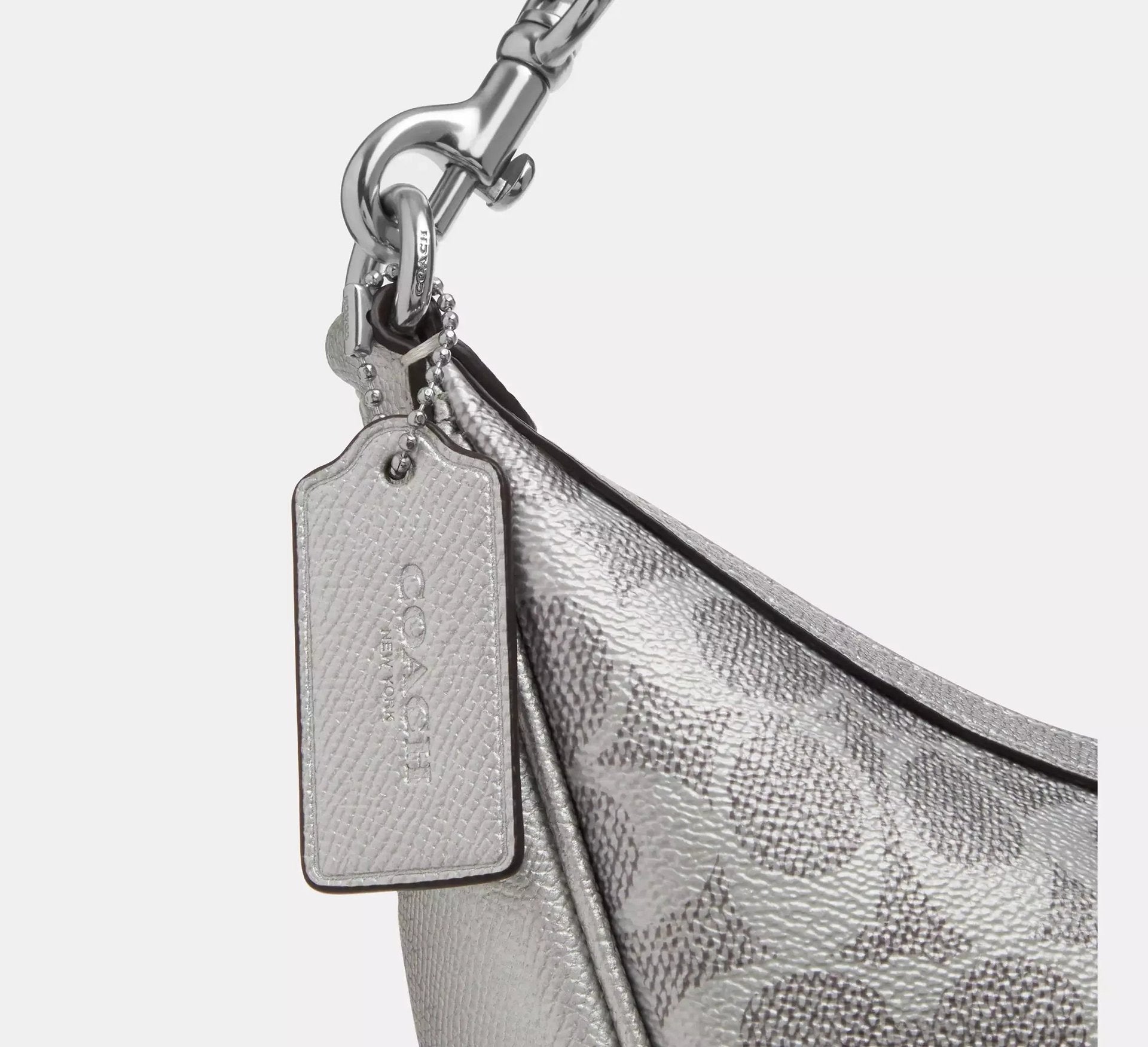 Coach Aria Shoulder Bag In Signature – Sv/Gray/Silver - Sneaker Türkiye