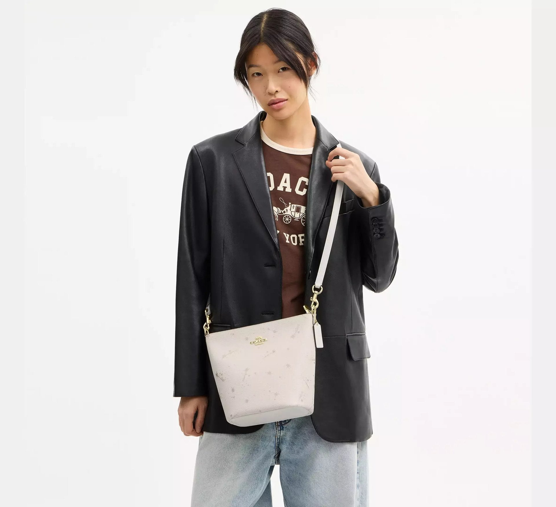 Coach Logan Duffle Bag With Star Print – Gold/Chalk Multi - Sneaker Türkiye