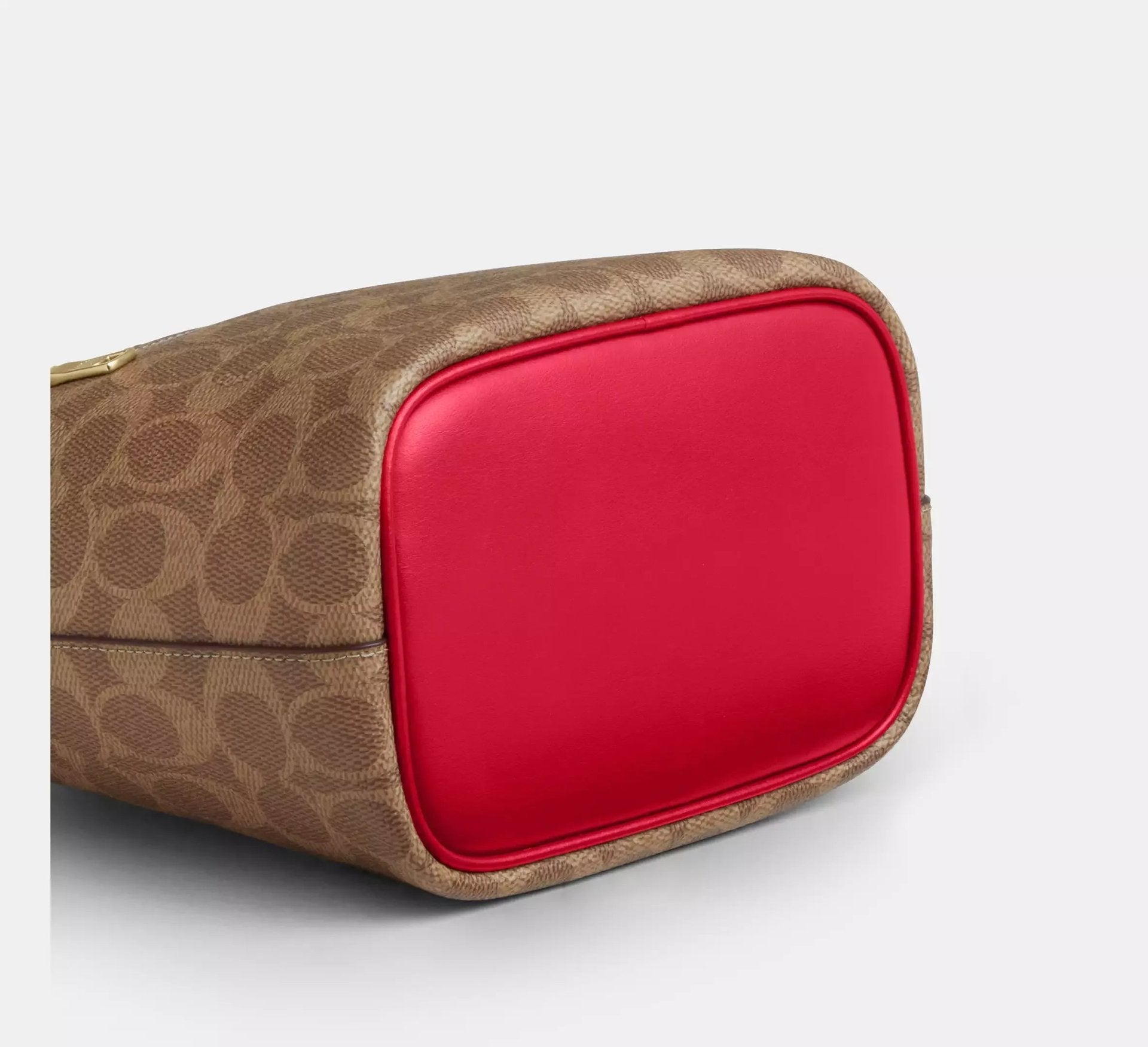 Coach Logan Duffle Bag In Signature – Gold/Tan/Carnation - Sneaker Türkiye