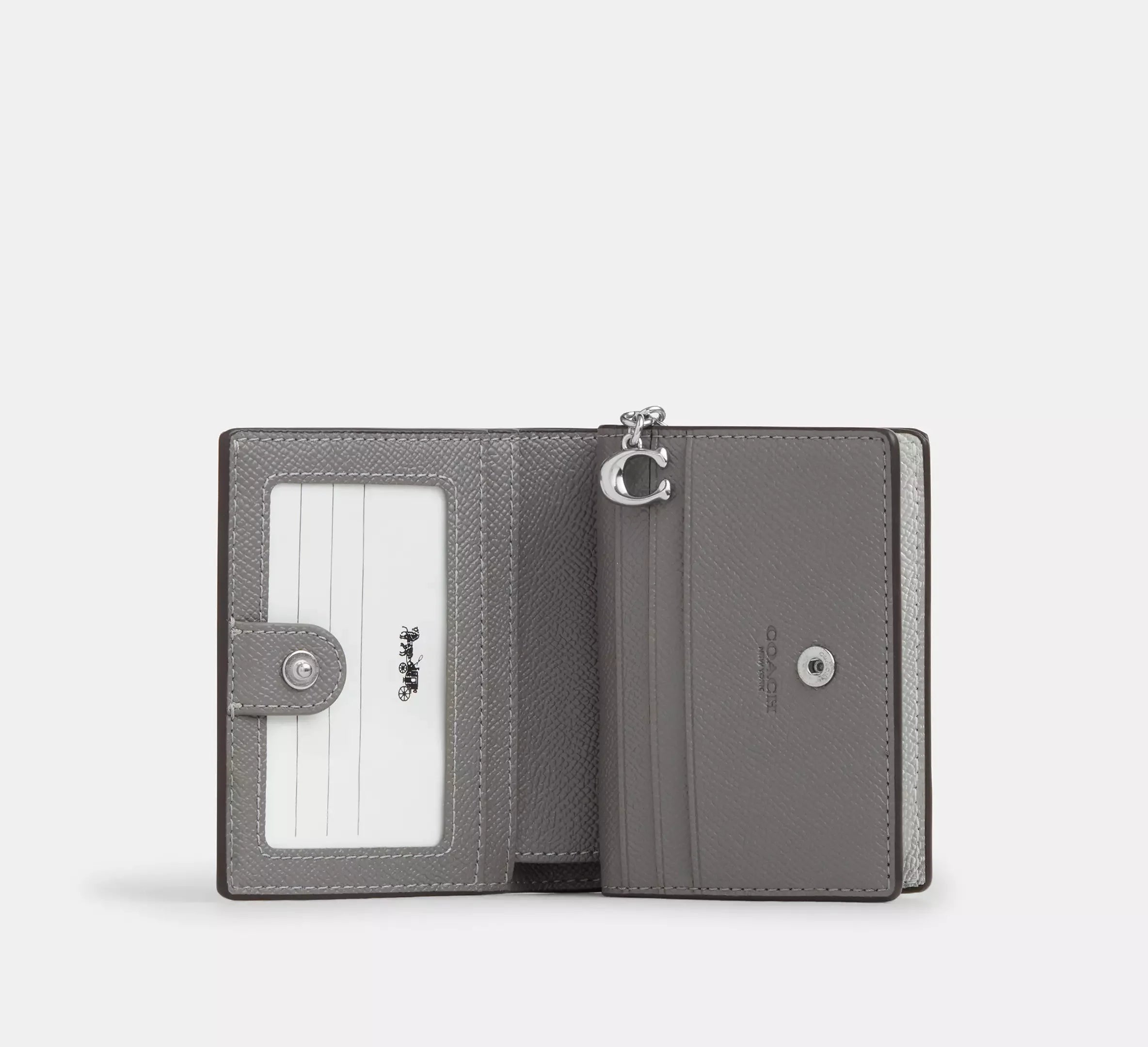 Coach Snap Wallet In Signature – Silver - Sneaker Türkiye