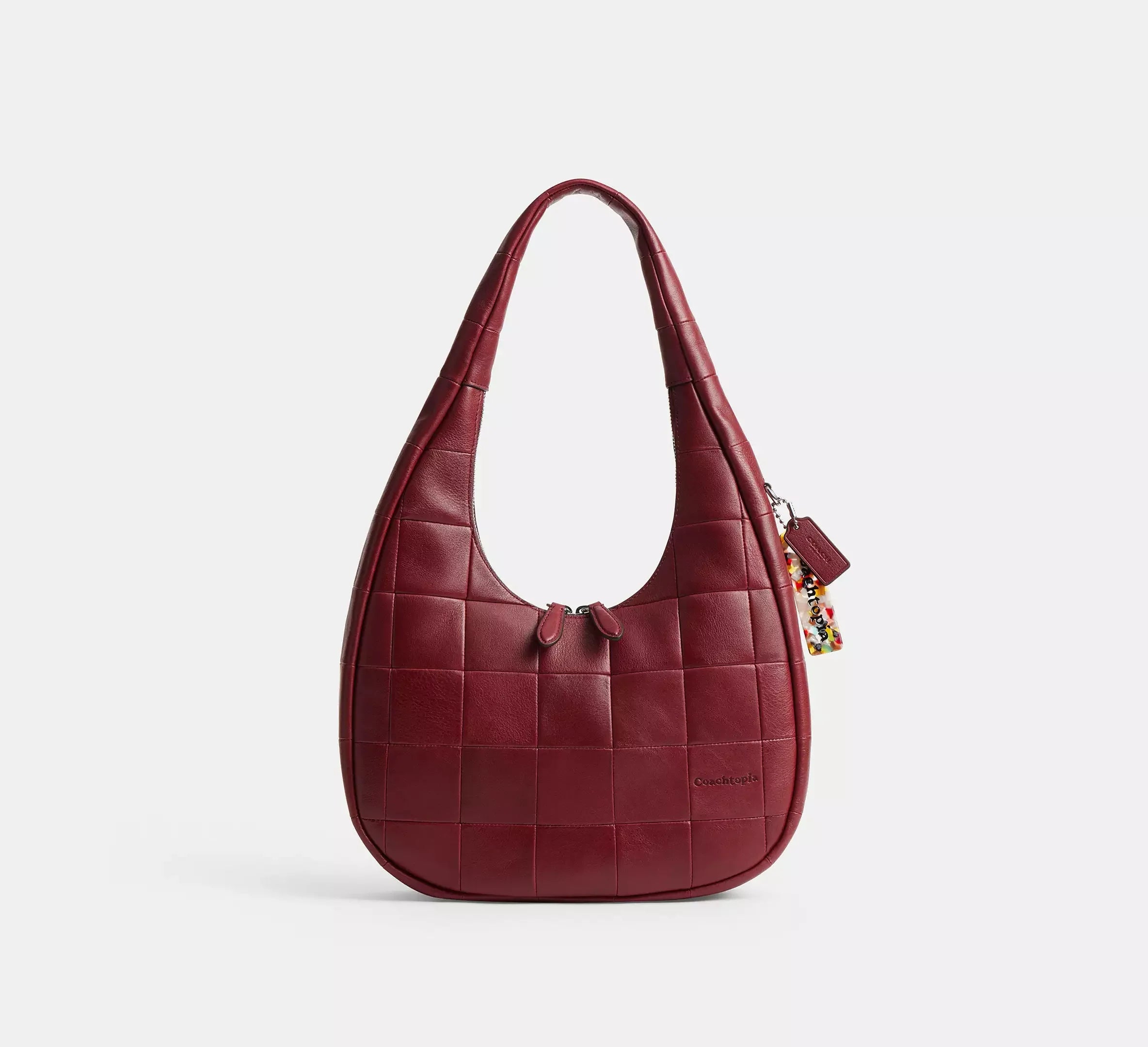 Coach Alter/Ego Crescent Shoulder Bag In Upcrafted Leather – Dark Ruby - Sneaker Türkiye