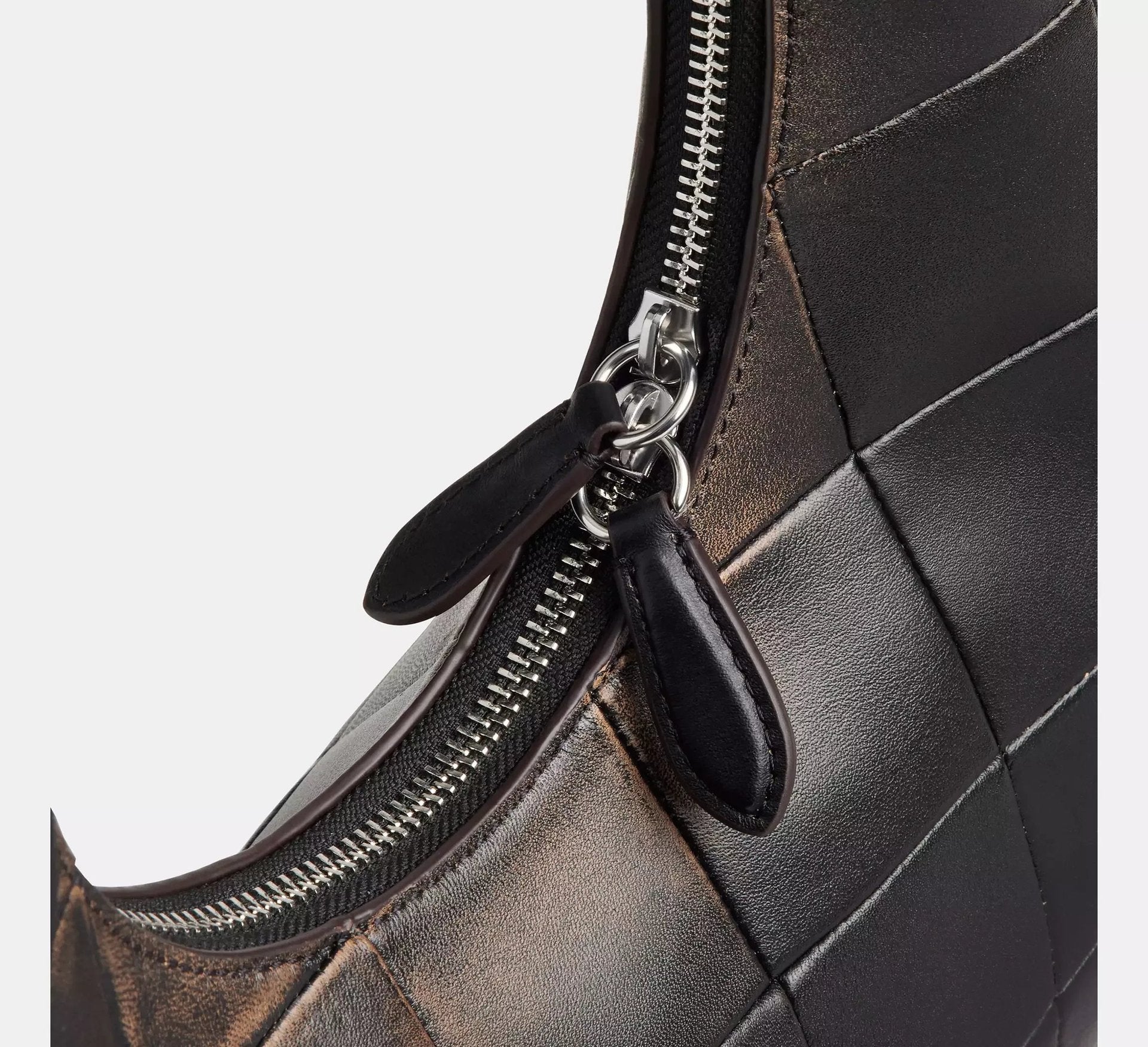 Coach Alter/Ego Crescent Shoulder Bag In Checkerboard Upcrafted Leather – Black/Brown - Sneaker Türkiye