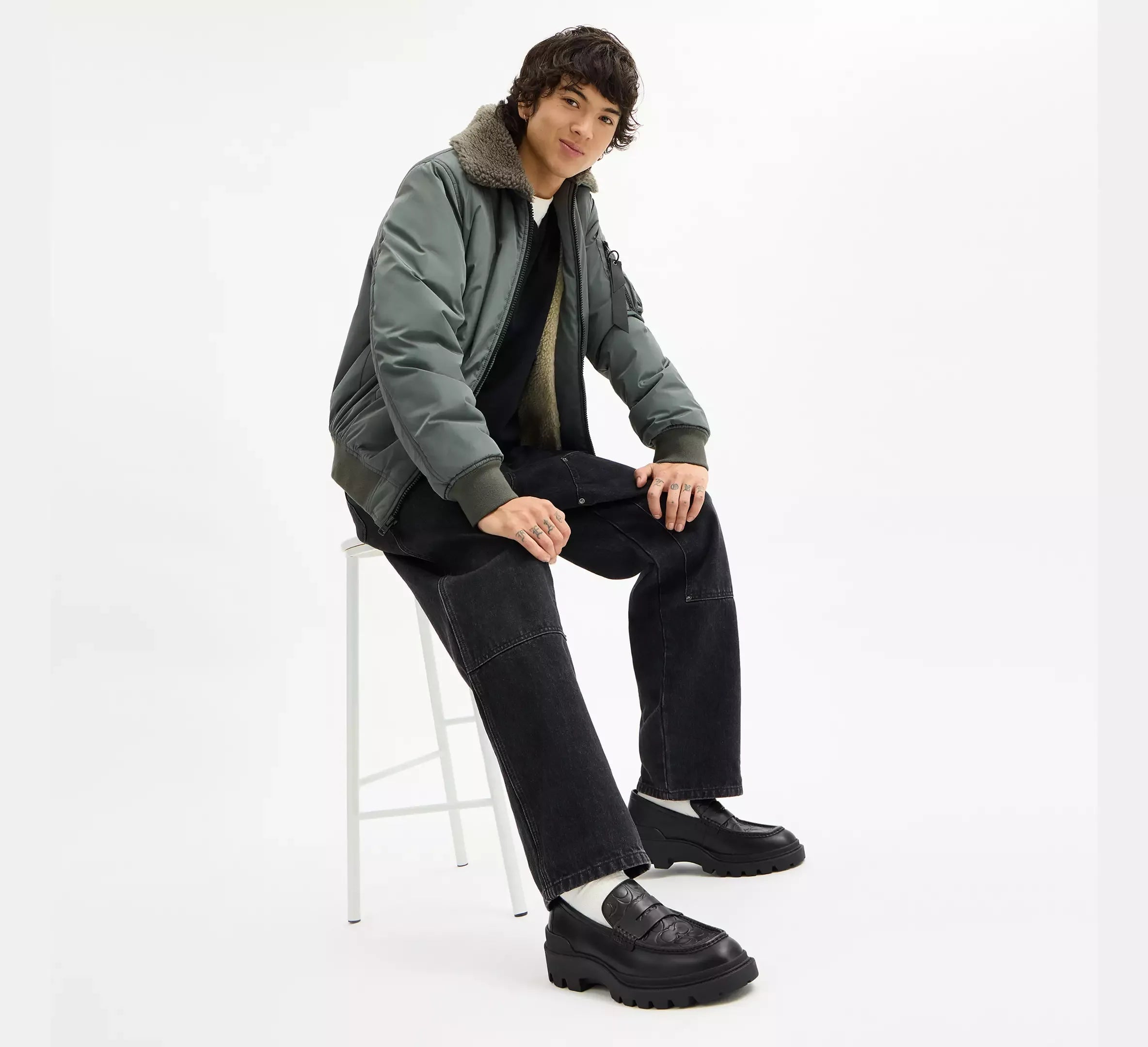 Coach Men’s Loafer In Signature Leather – Black - Sneaker Türkiye