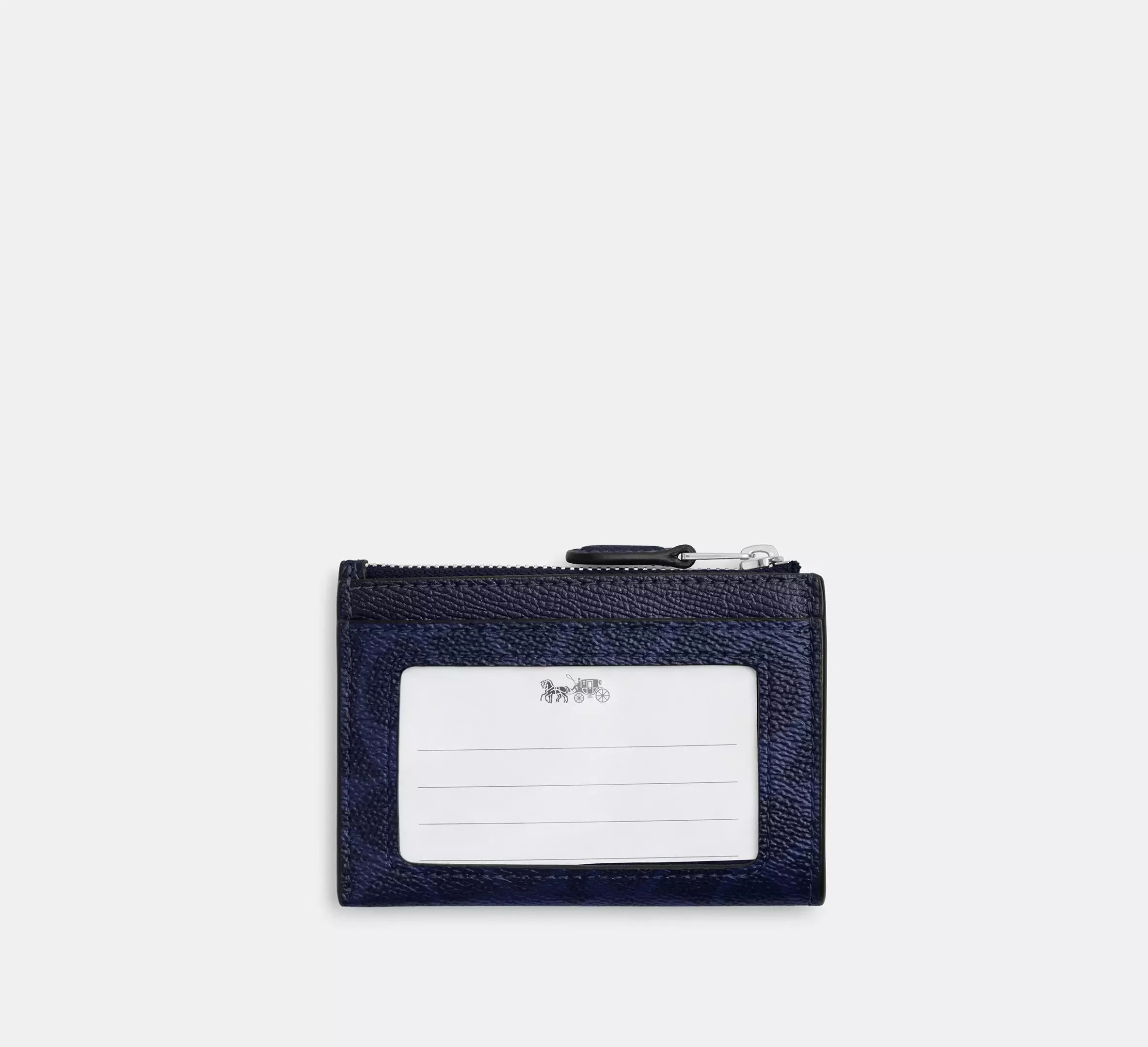 Coach Mini Skinny Id Case In Signature – Sv/Blue/Navy - Sneaker Türkiye