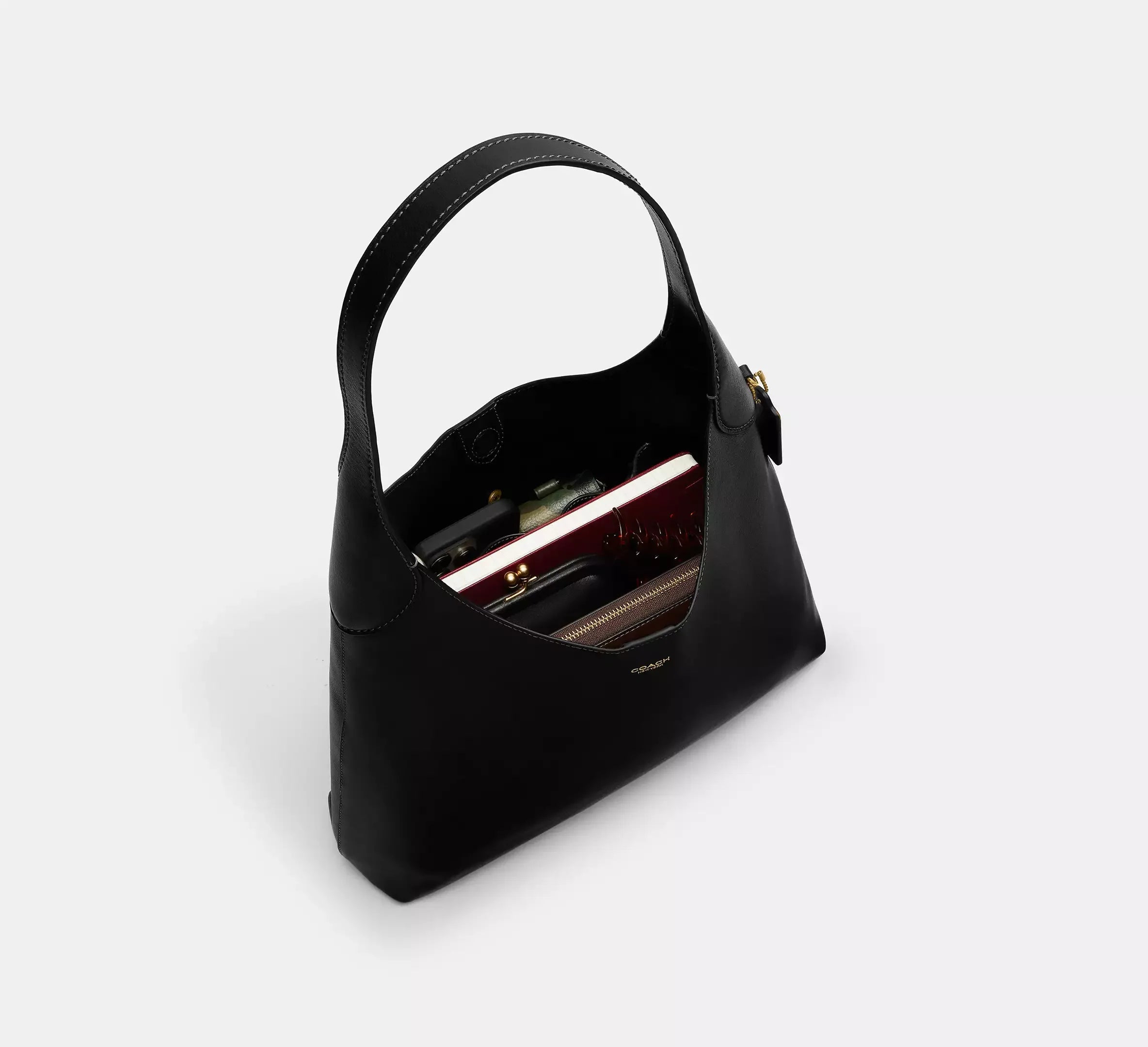 Coach Brooklyn Shoulder Bag 34 – Brass/Black - Sneaker Türkiye