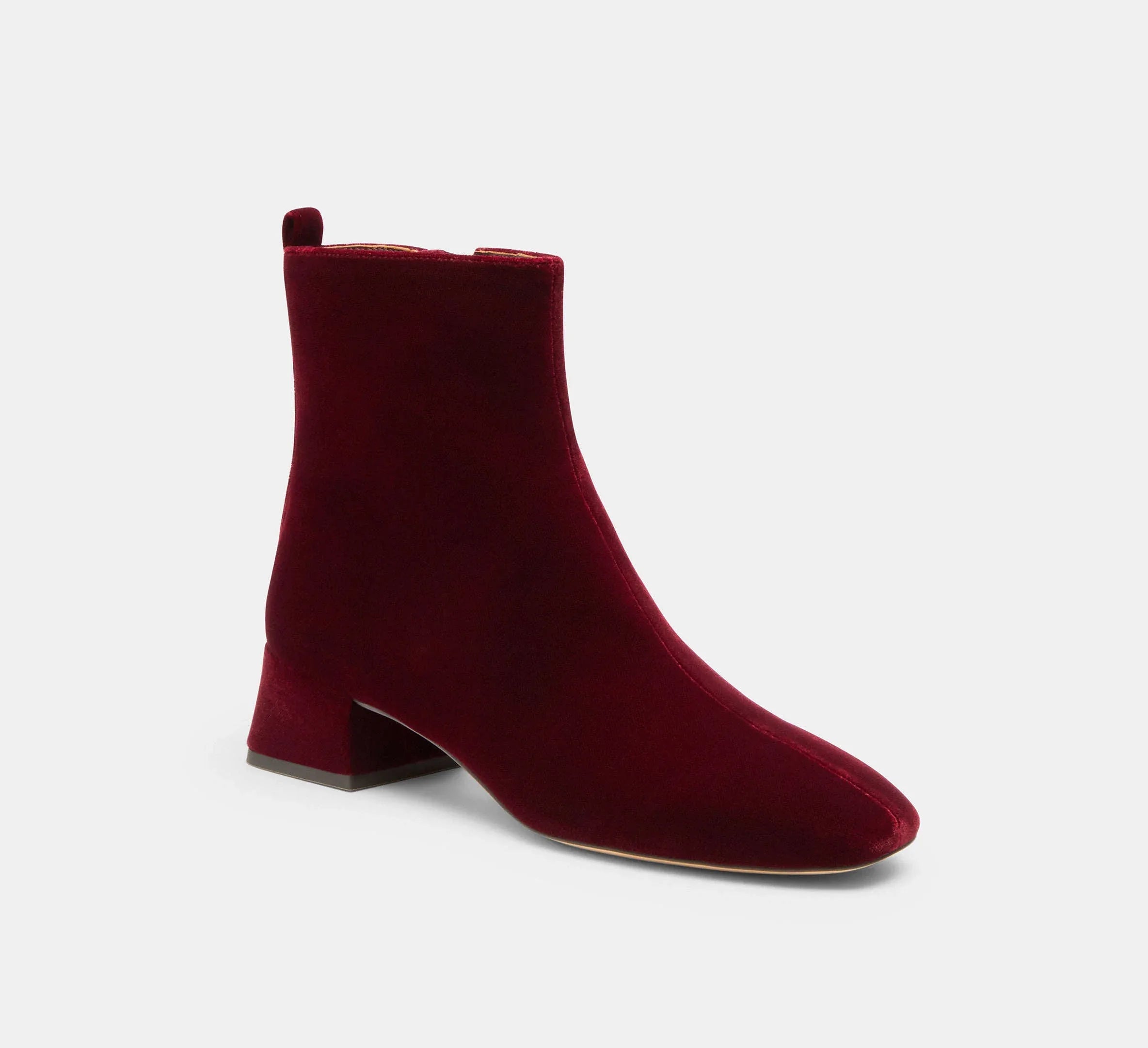 Coach Block Heel Bootie – Burgundy/Merlot - Sneaker Türkiye