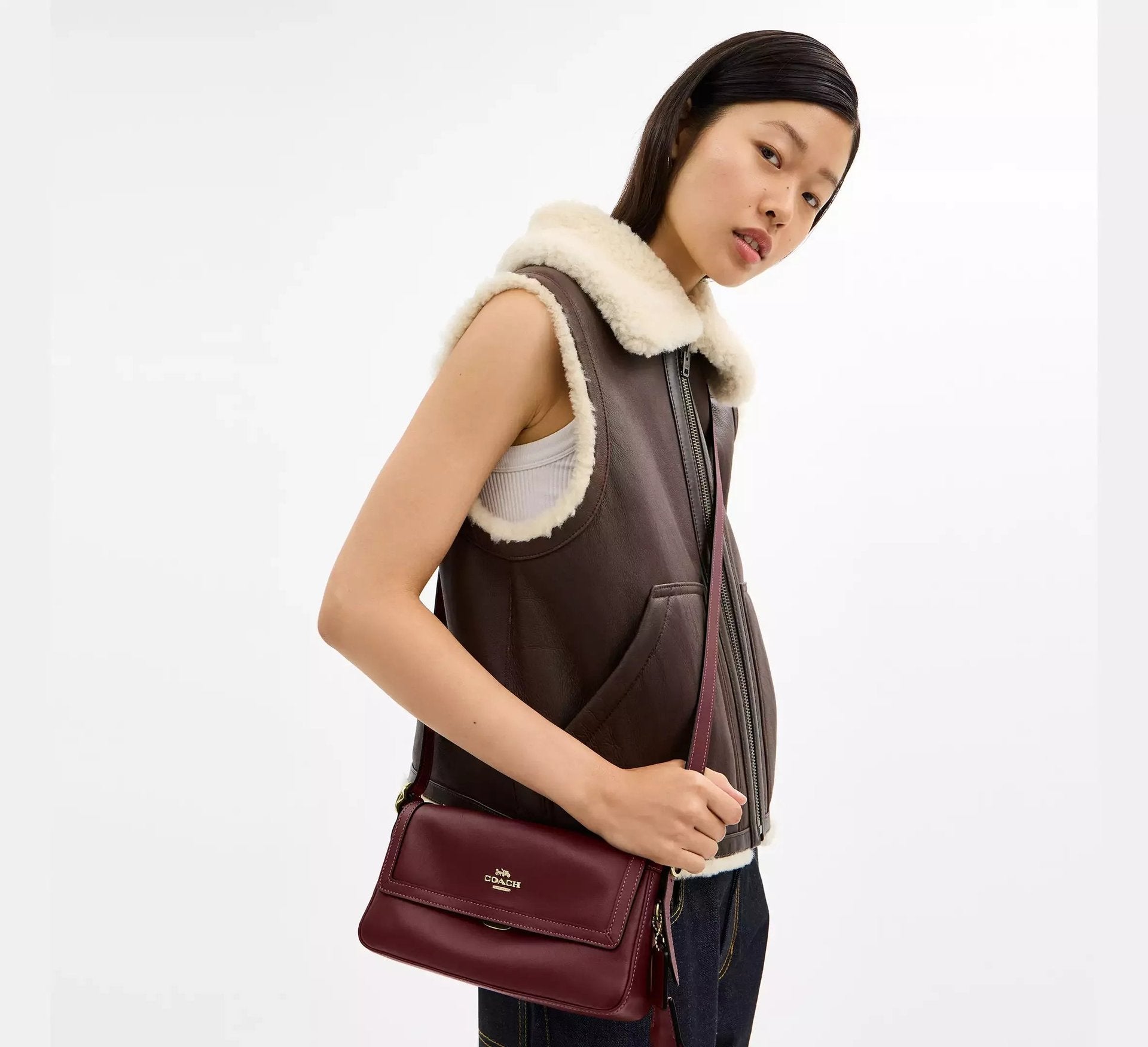 Coach Etta Small Flap Shoulder Bag – Gold - Sneaker Türkiye