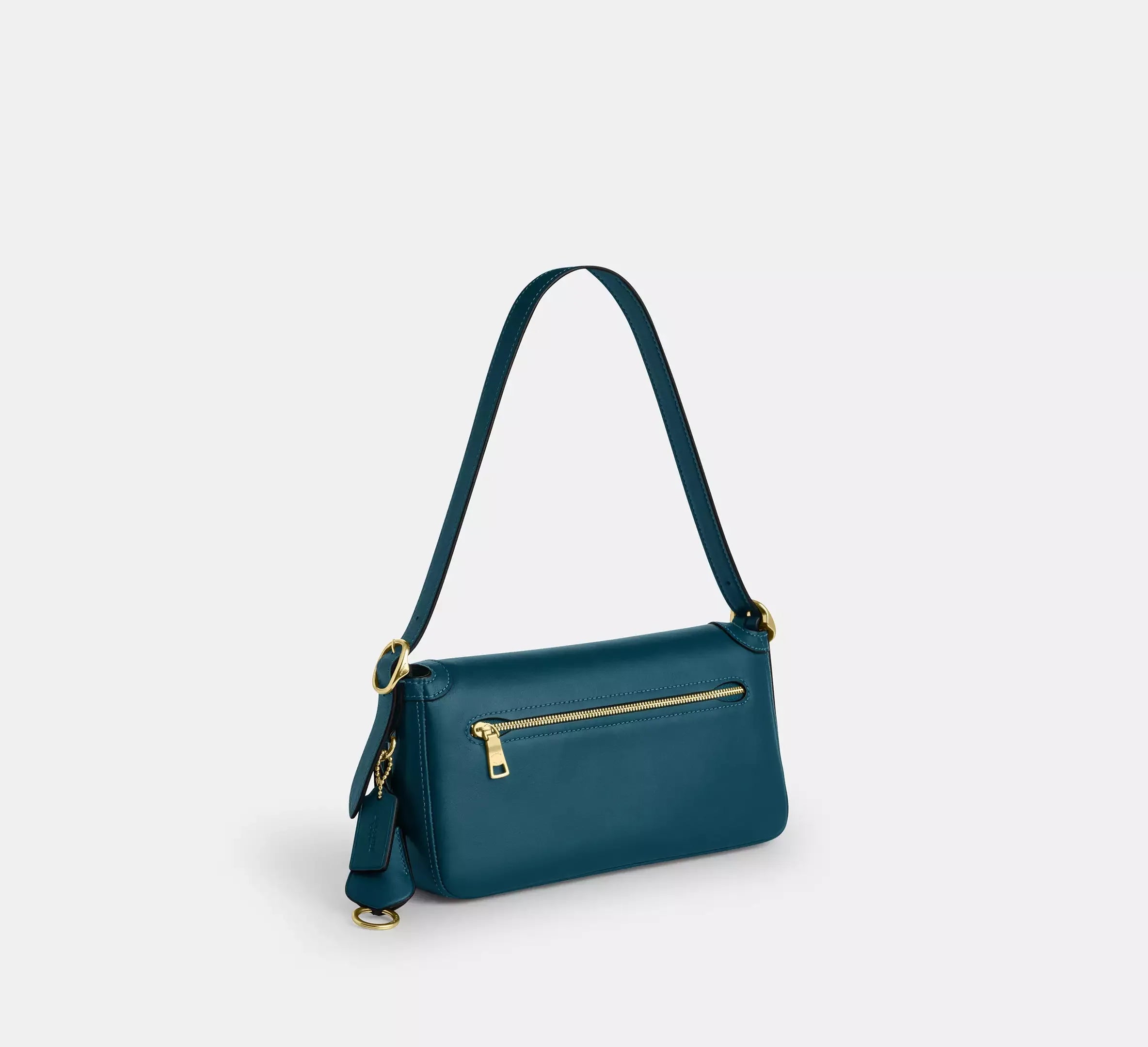 Coach Etta Small Flap Shoulder Bag – Gold/Teal Ink - Sneaker Türkiye