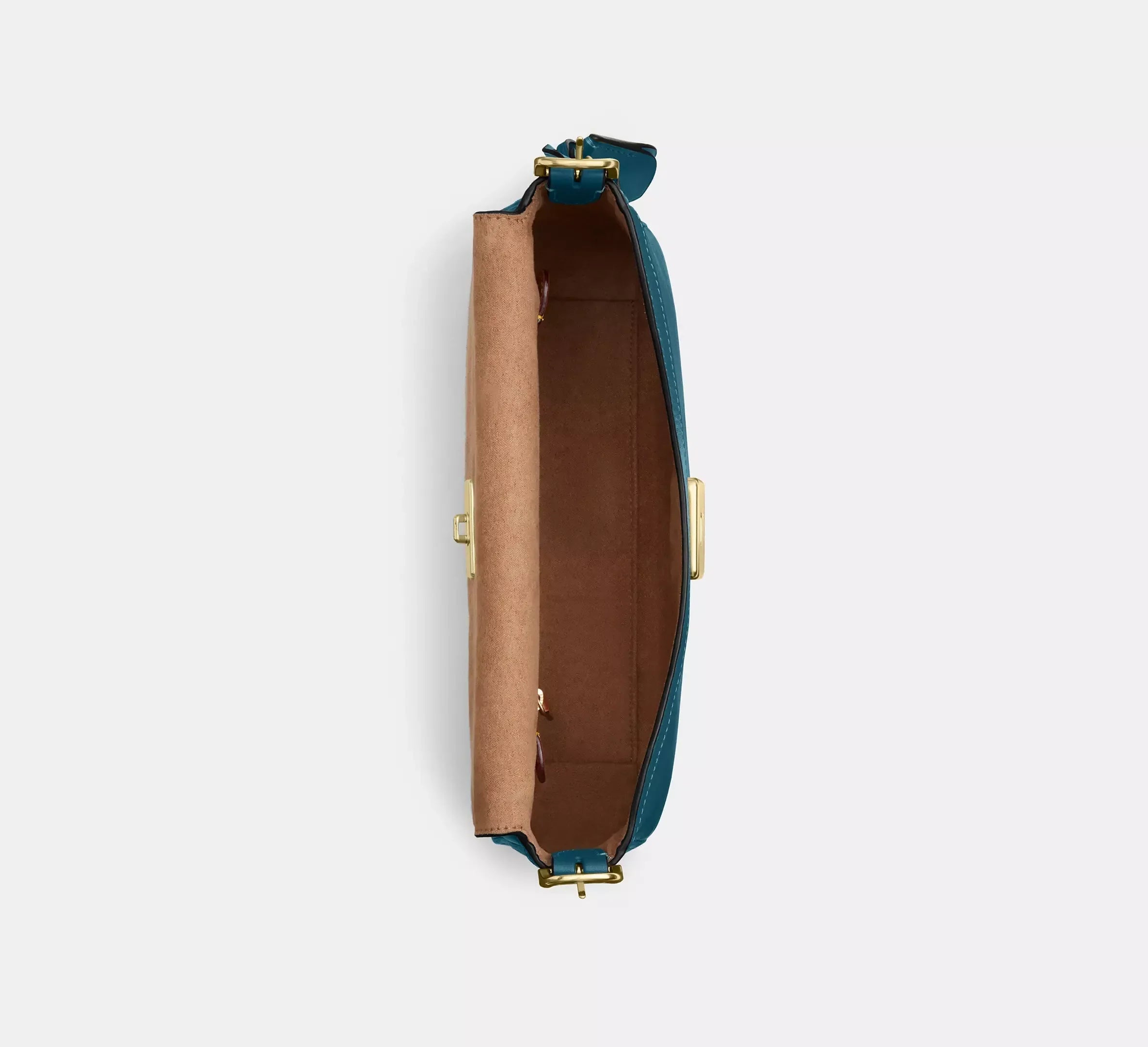Coach Etta Small Flap Shoulder Bag – Gold/Teal Ink - Sneaker Türkiye