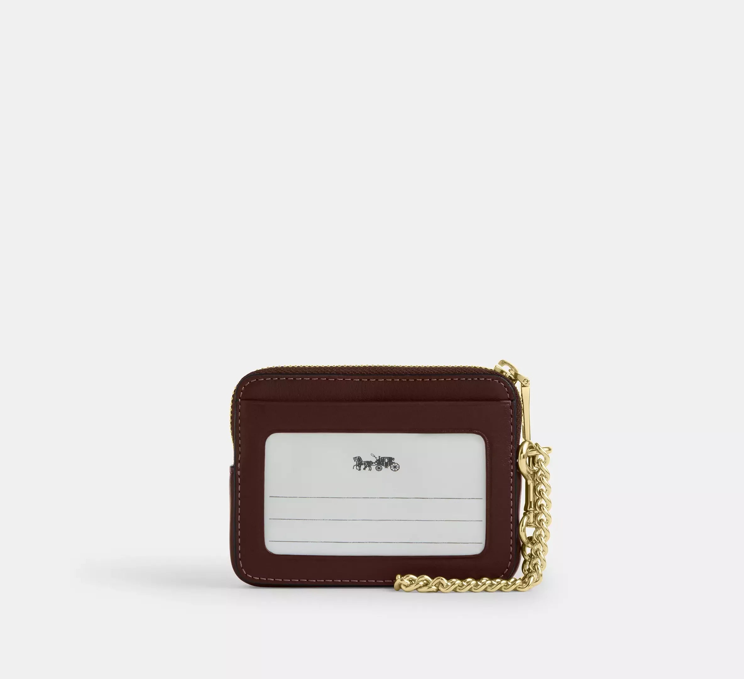 Coach Zip Card Case – Gold/Maple - Sneaker Türkiye