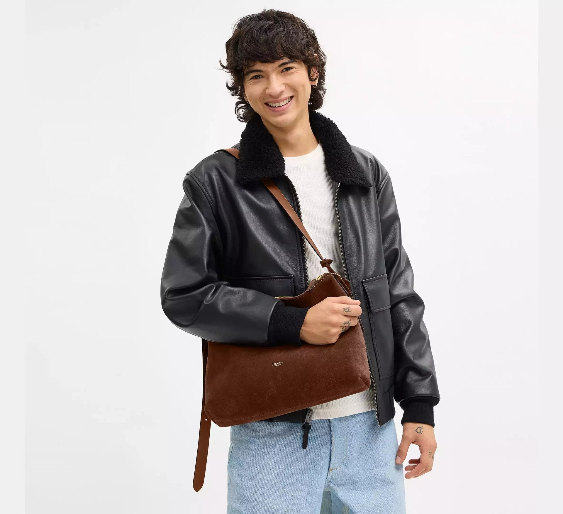 Coach Mott Messenger Bag 33 – Suede/Warm Brown - Sneaker Türkiye
