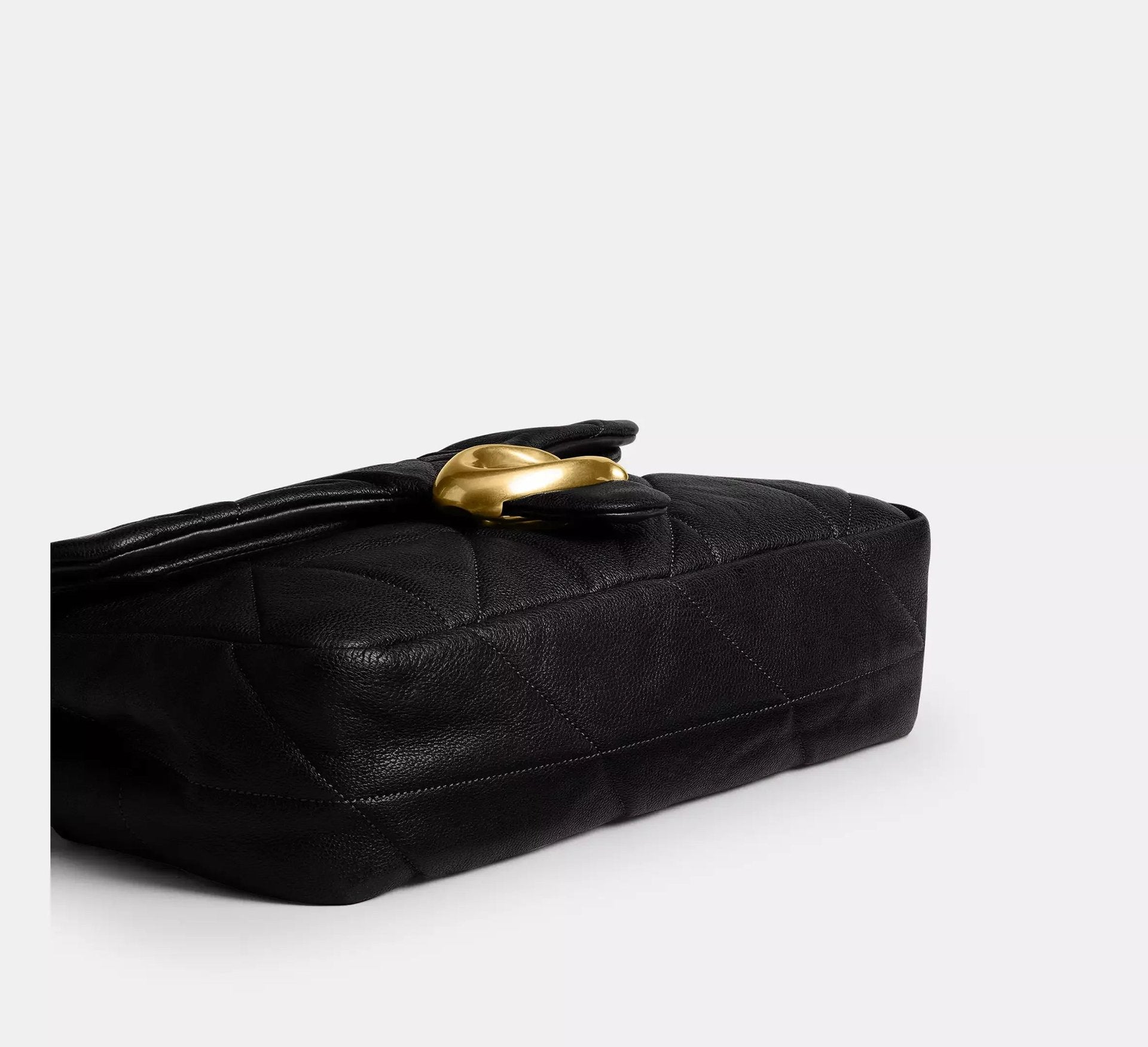 Coach Tabby Shoulder Bag 26 With Quilting – Brass/Black - Sneaker Türkiye