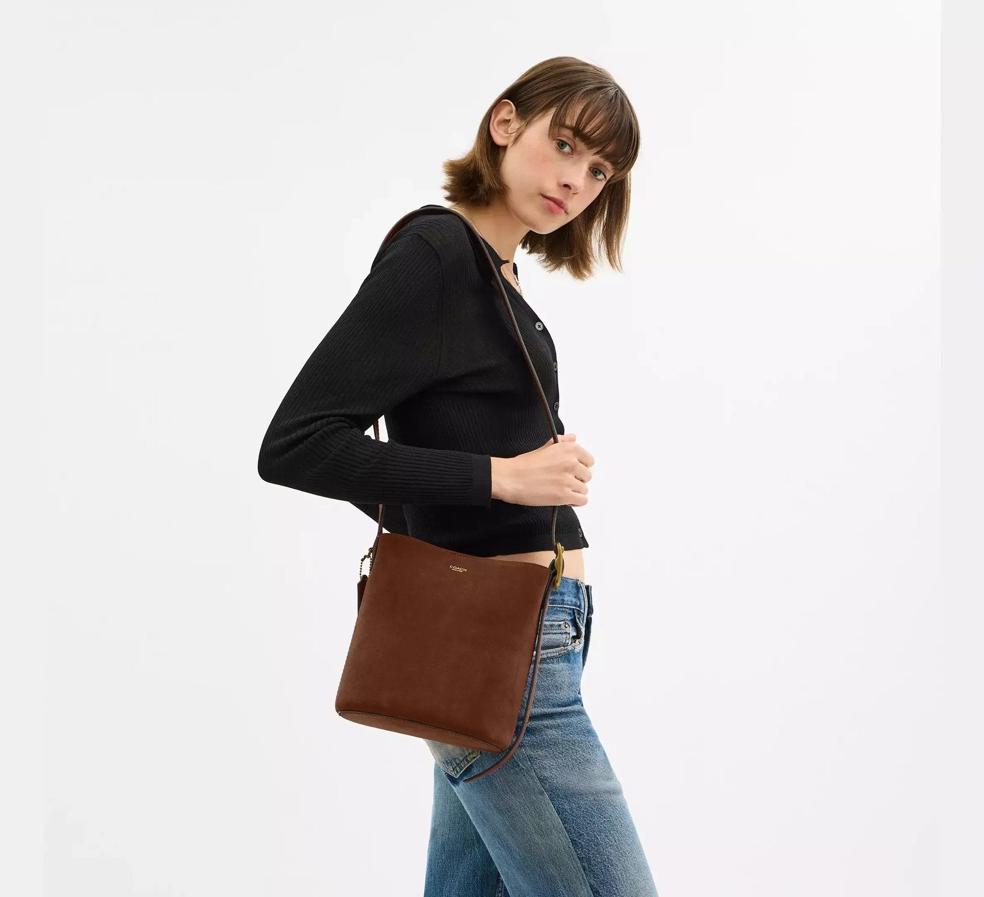 Coach Bleecker Bucket Bag 21 – Brass/Warm Brown - Sneaker Türkiye