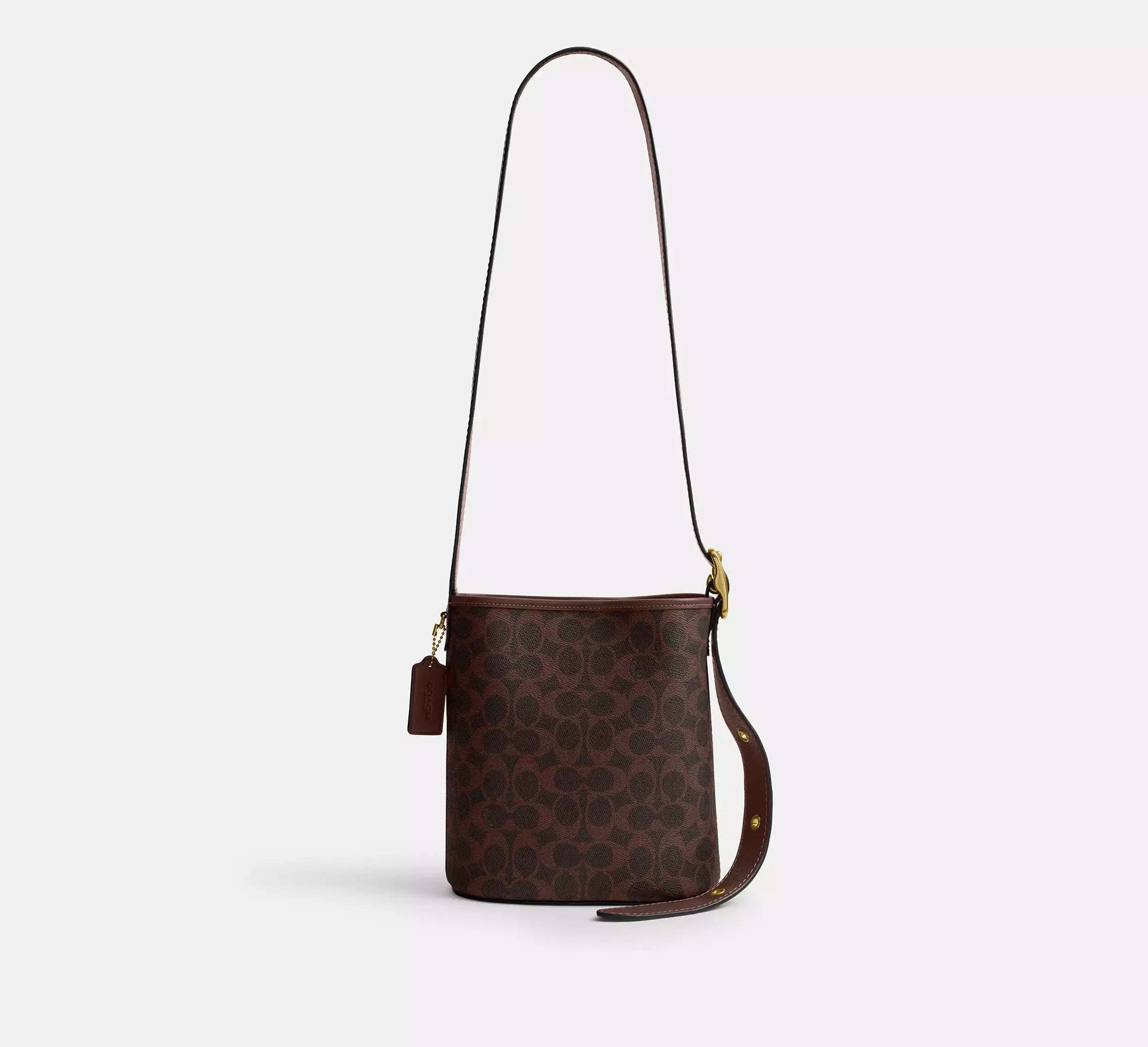 Coach Bleecker Bucket Bag 21 In Signature – Brass/Maple - Sneaker Türkiye