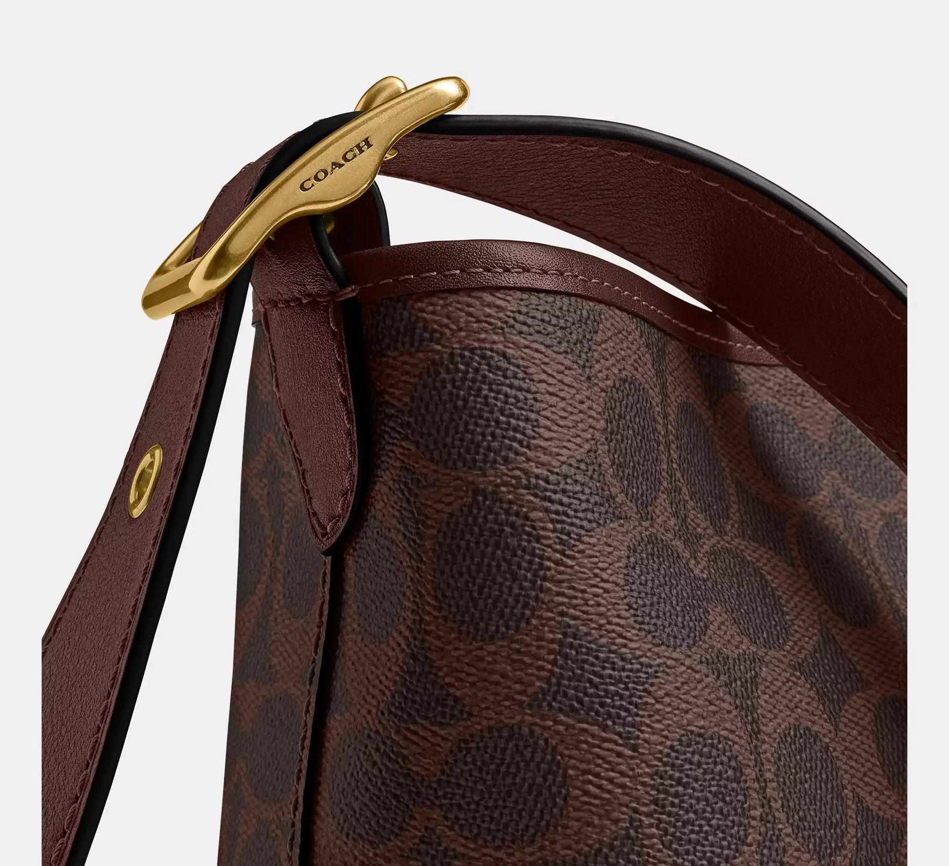 Coach Bleecker Bucket Bag 21 In Signature – Brass/Maple - Sneaker Türkiye