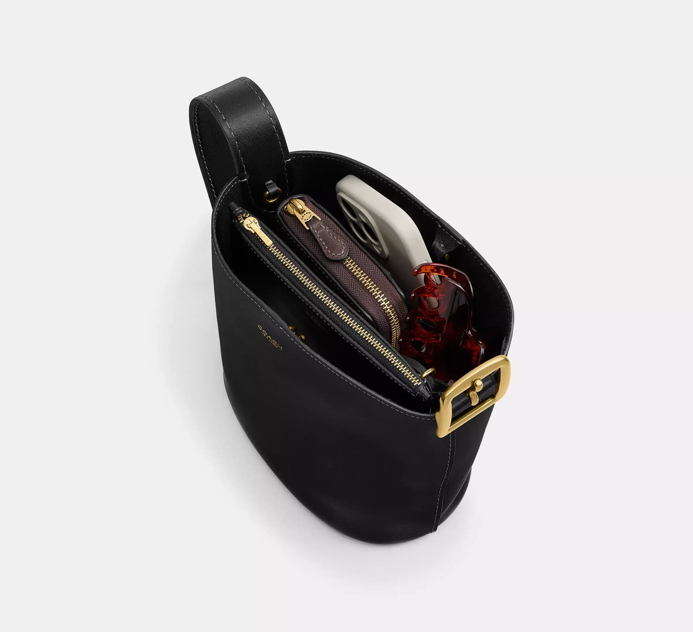 Coach Bleecker Bucket Bag 21 – Brass/Black - Sneaker Türkiye
