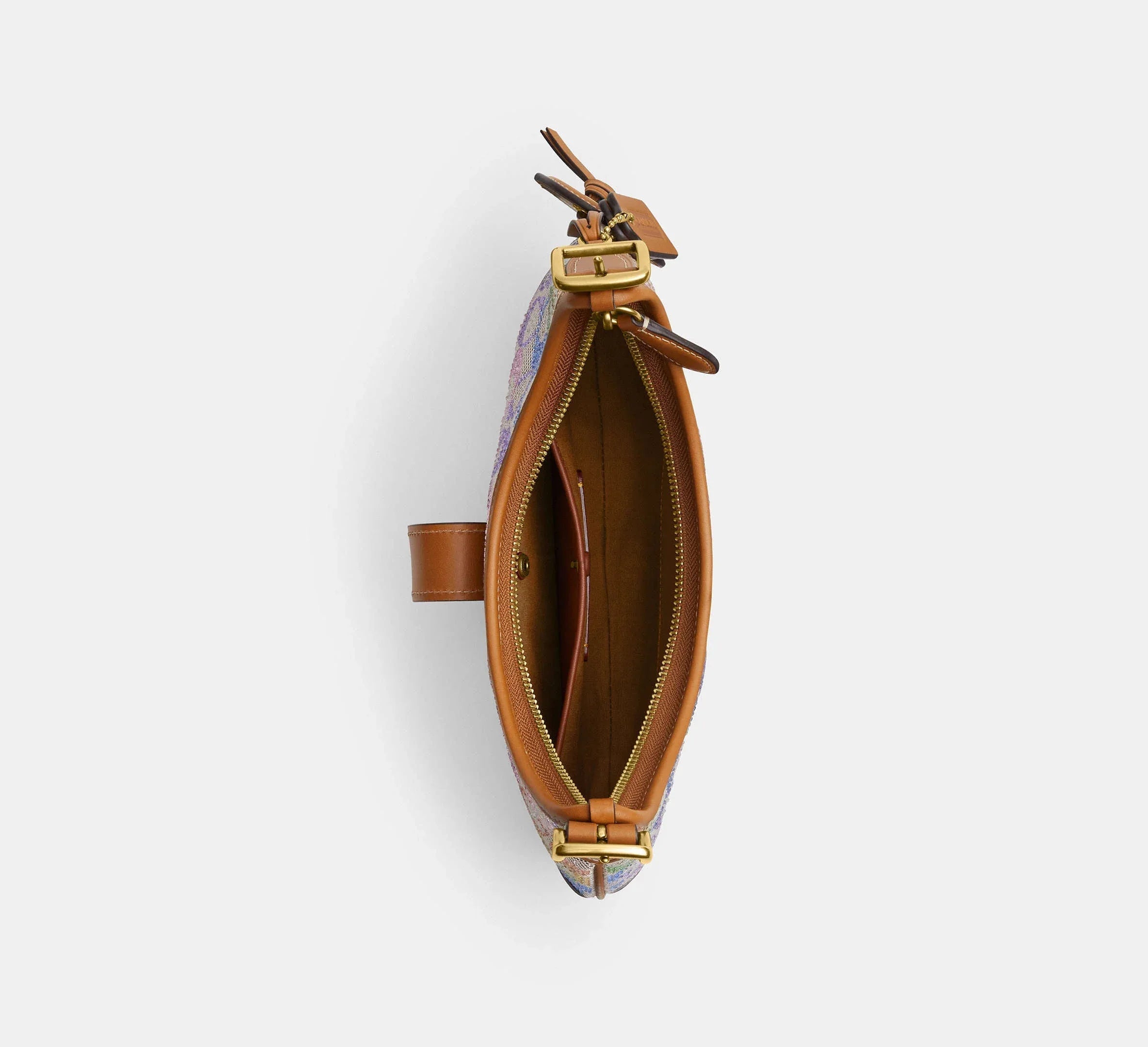 Coach Hamptons Hobo Bag In Crystal Signature Jacquard – Brass/Rainbow Multi - Sneaker Türkiye