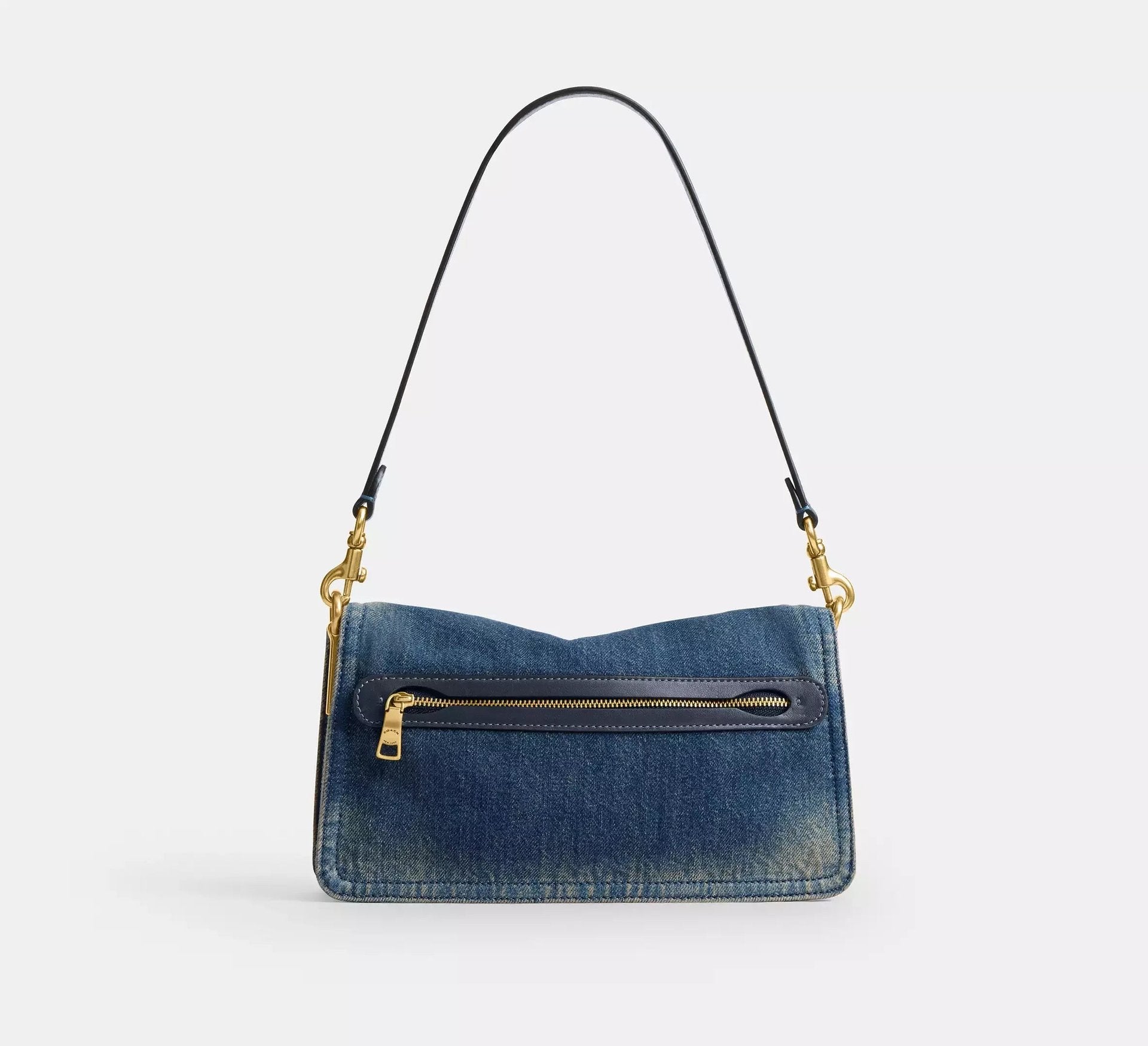 Coach Tabby Shoulder Bag 26 In Regenerative Cotton Denim – Denim/Brass/Dark Indigo - Sneaker Türkiye