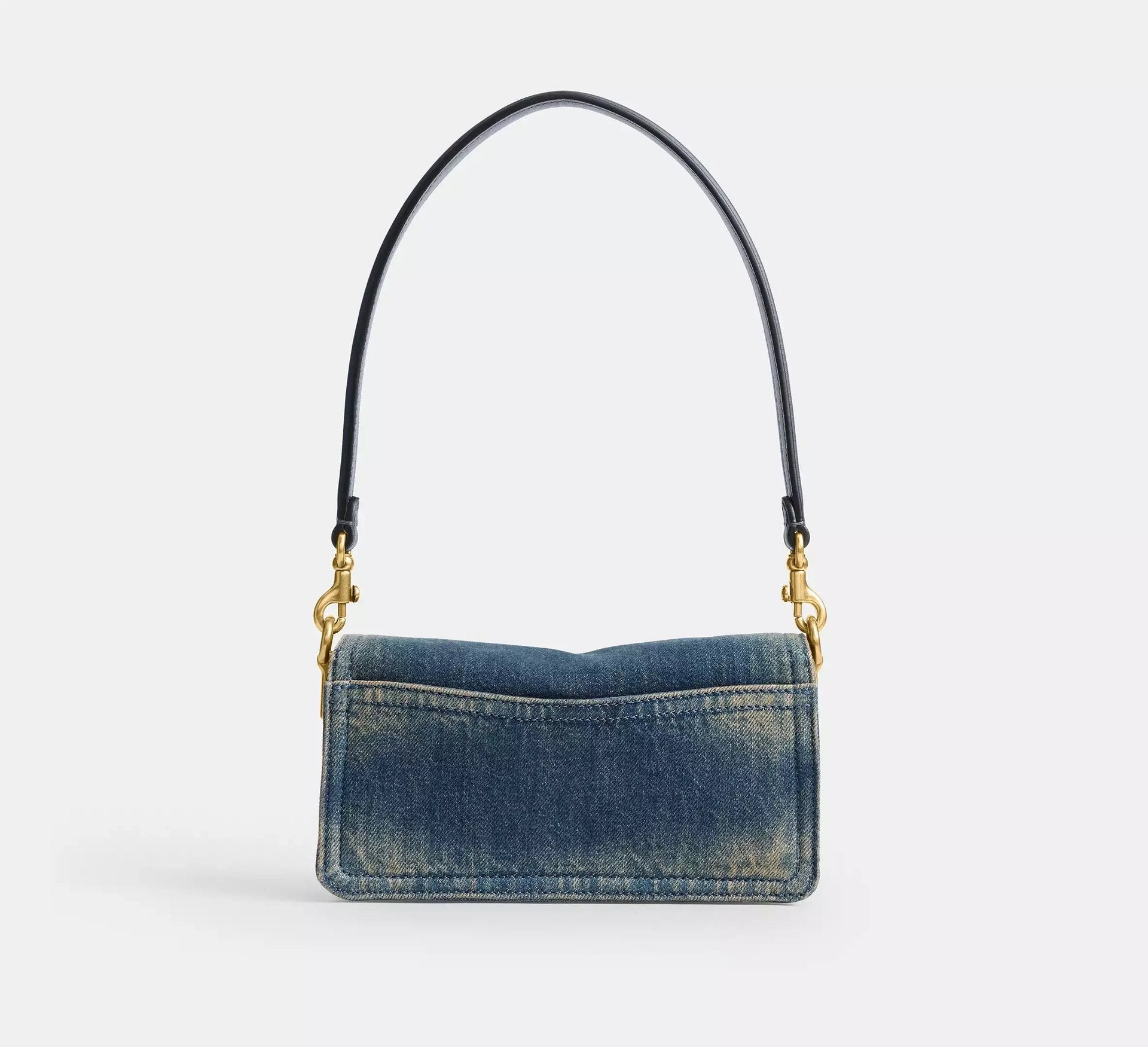 Coach Tabby Shoulder Bag 20 In Regenerative Cotton Denim – Denim/Brass/Dark Indigo - Sneaker Türkiye