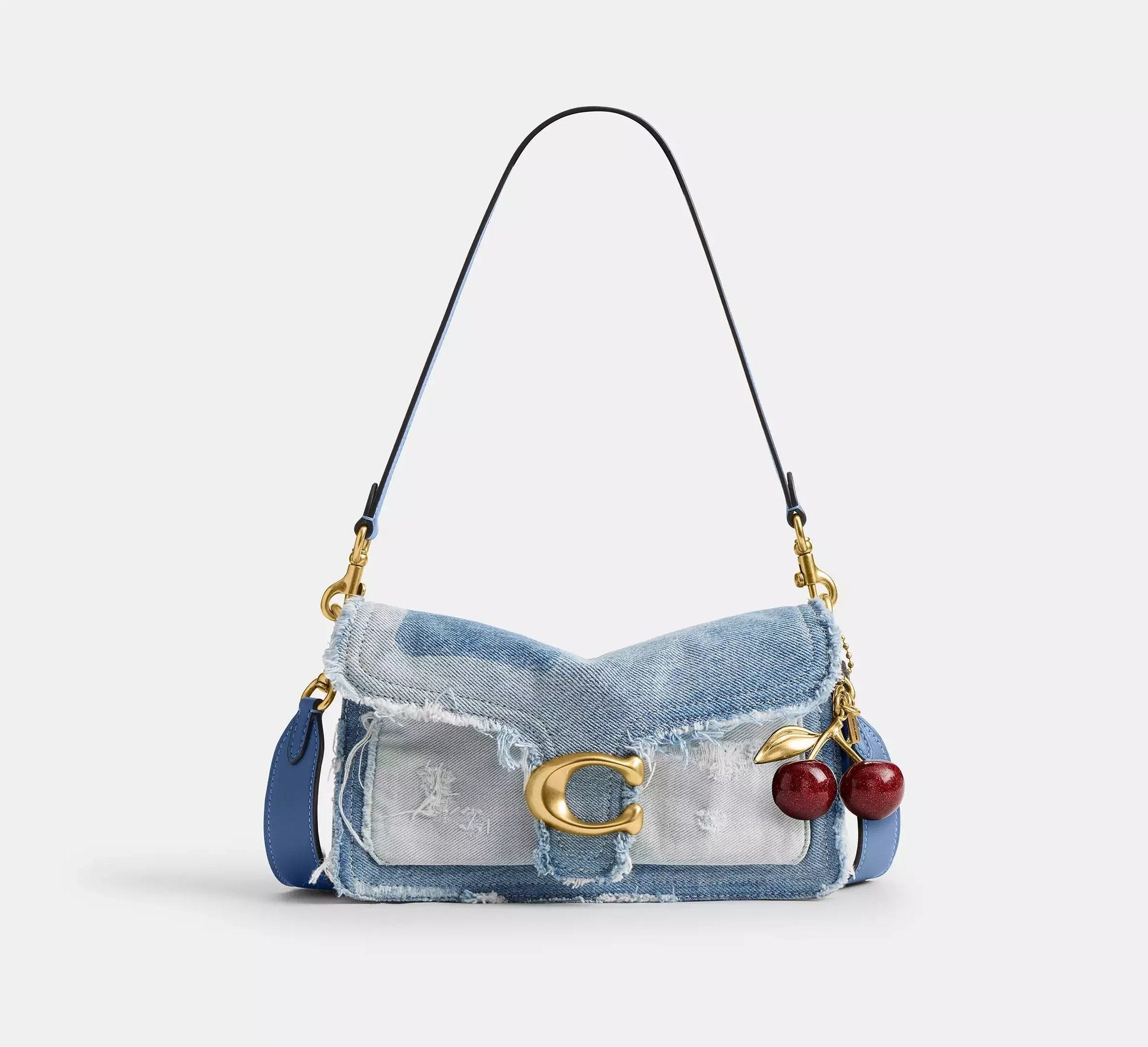 Coach Tabby Shoulder Bag 26 With Repurposed Denim Patchwork – Denim/Brass/Denim - Sneaker Türkiye