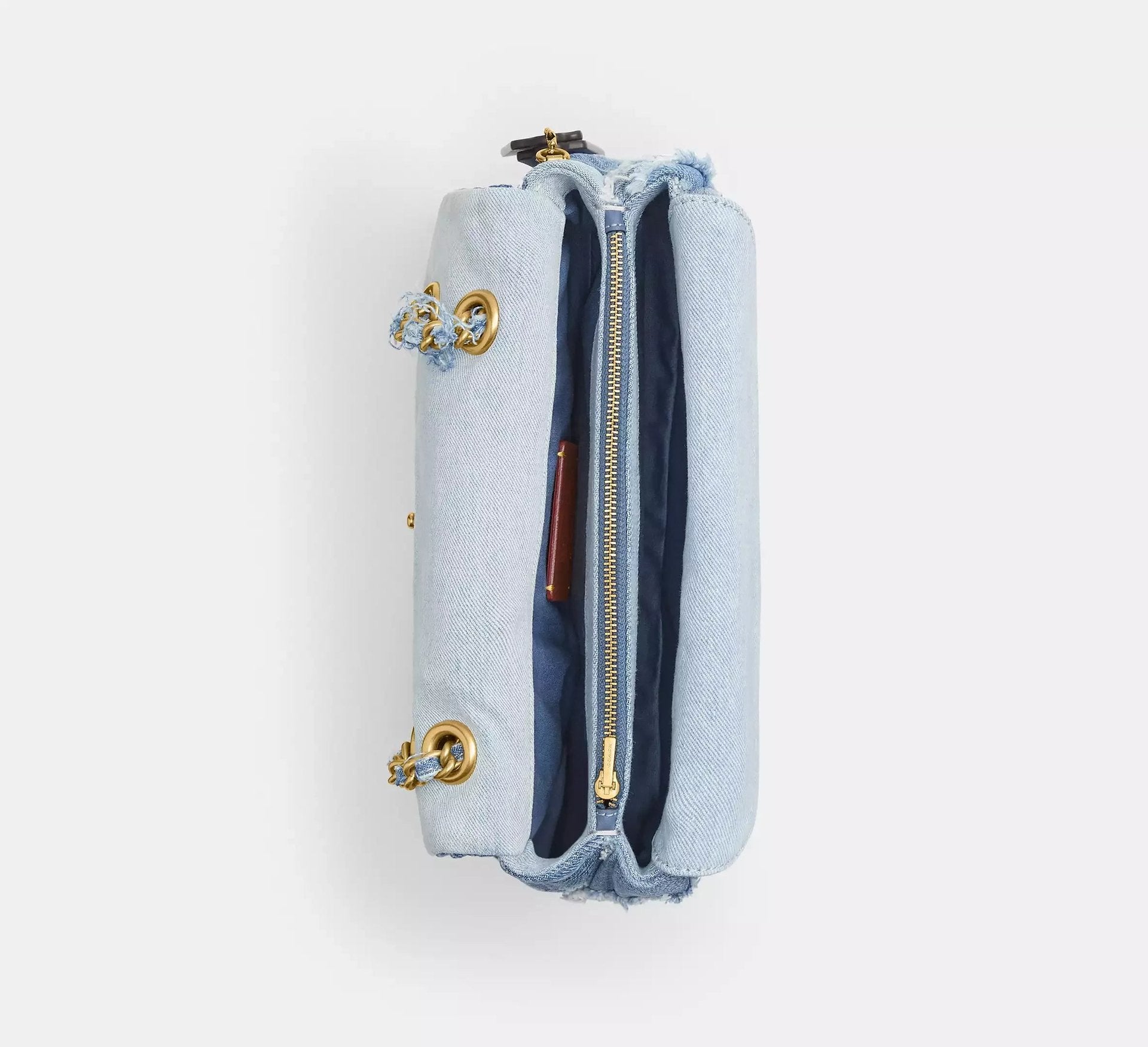 Coach Tabby Shoulder Bag 26 With Repurposed Denim Patchwork Quilting – Denim/Brass/Denim - Sneaker Türkiye