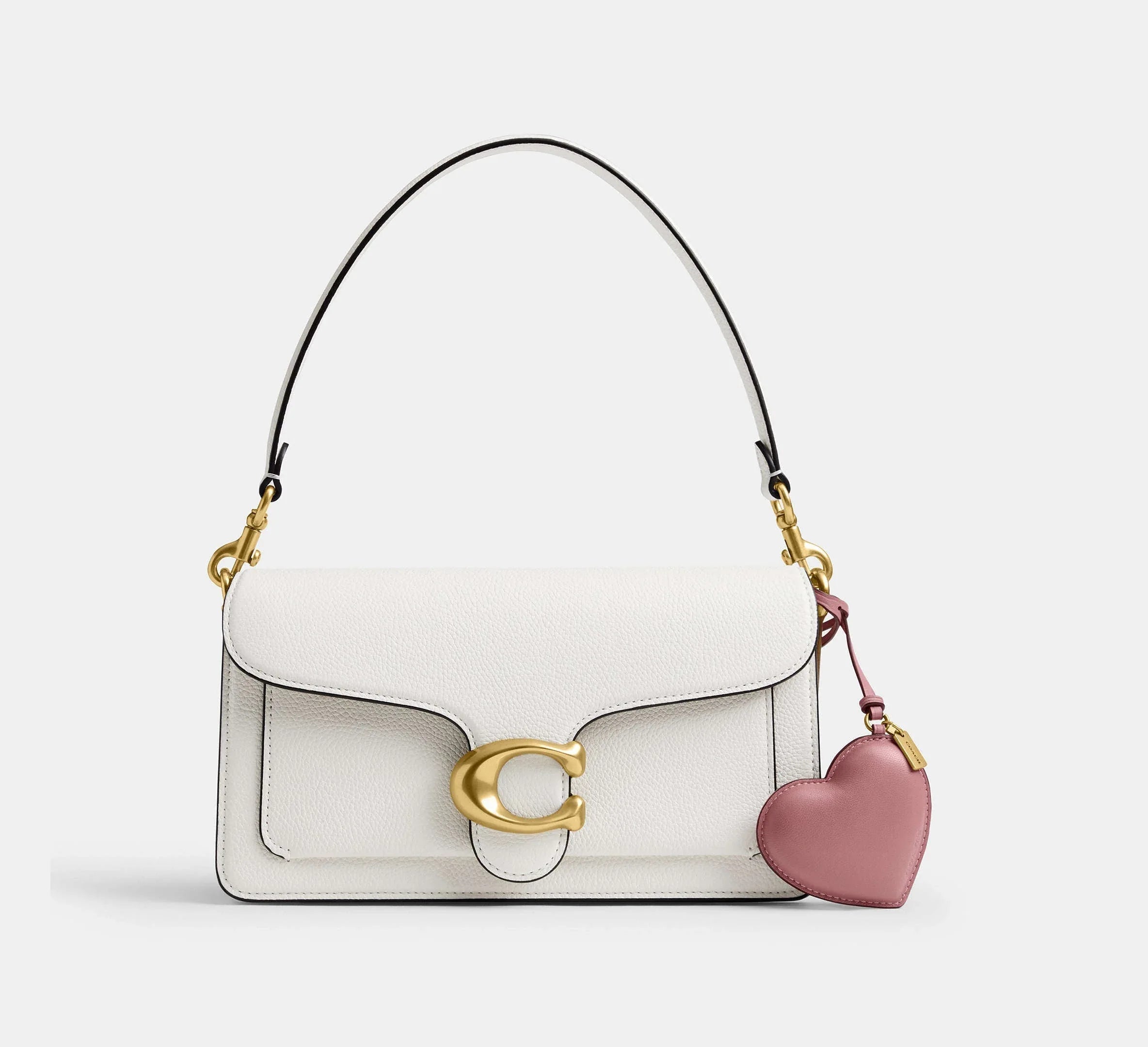 Coach Heart Puffy Bag Charm – Brass/Peony - Sneaker Türkiye