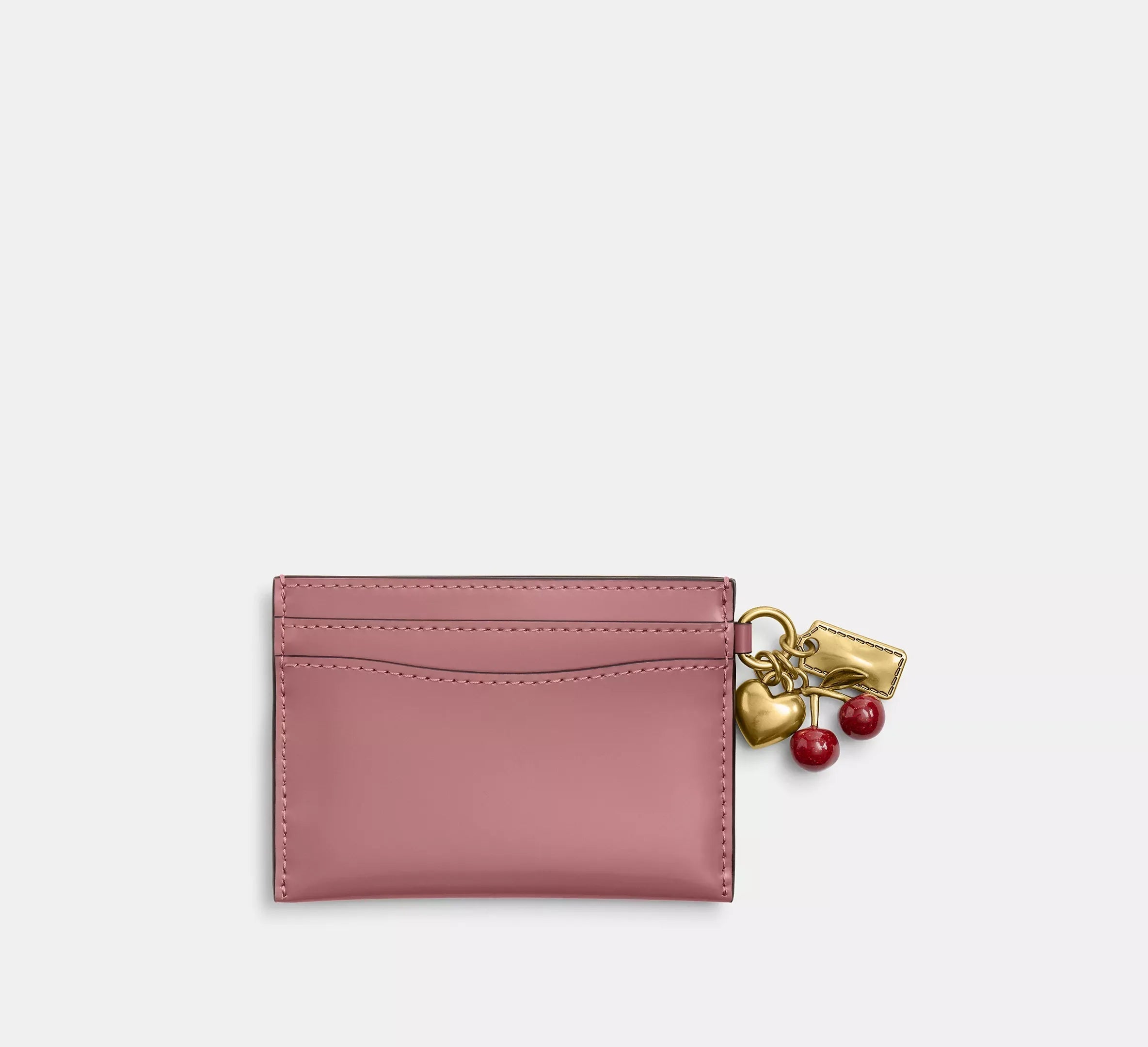 Coach Essential Card Case With Charms – Brass/Peony - Sneaker Türkiye
