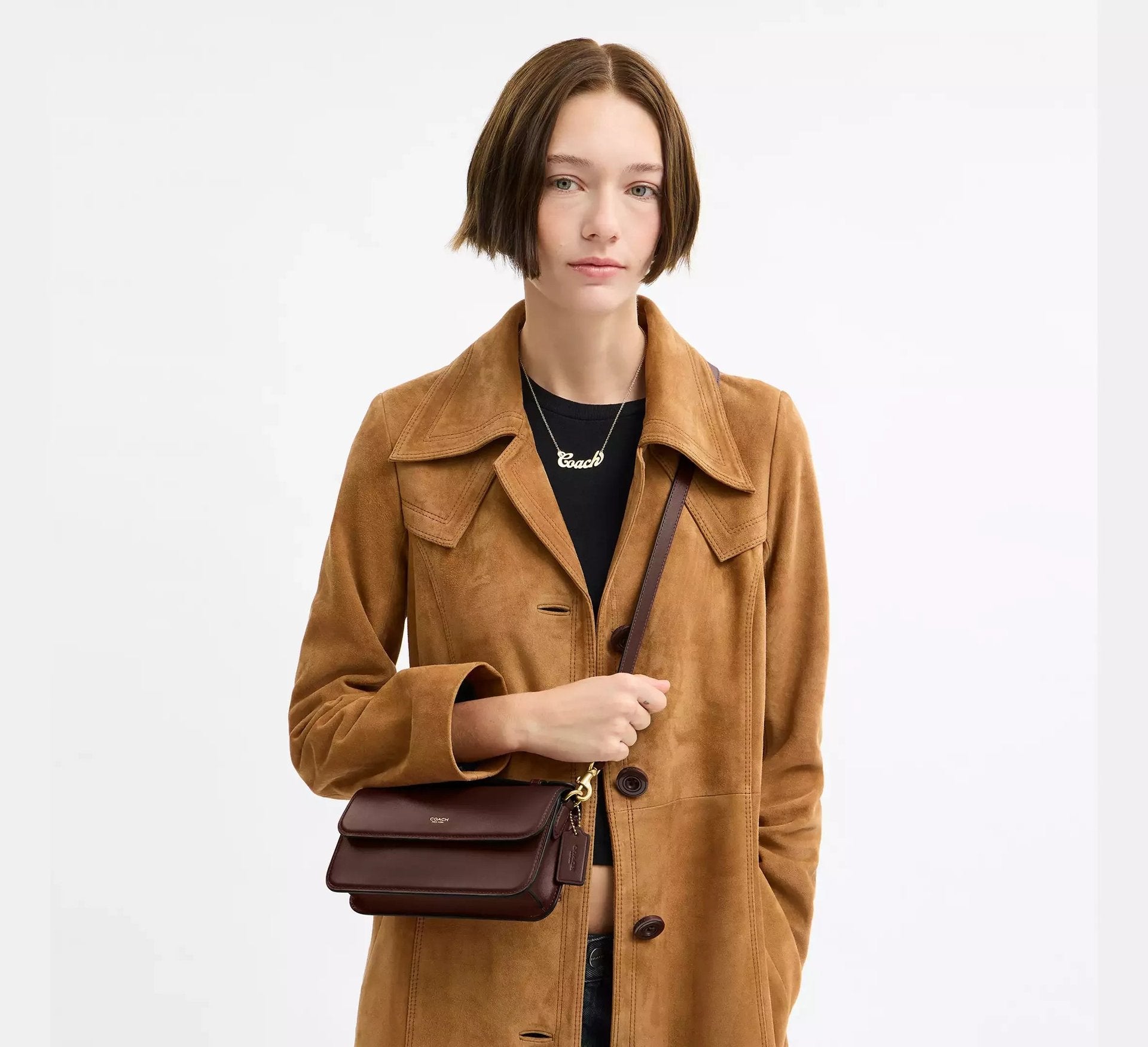 Coach Elora Top Handle Crossbody Bag SEZON – Brass/Maple - Sneaker Türkiye