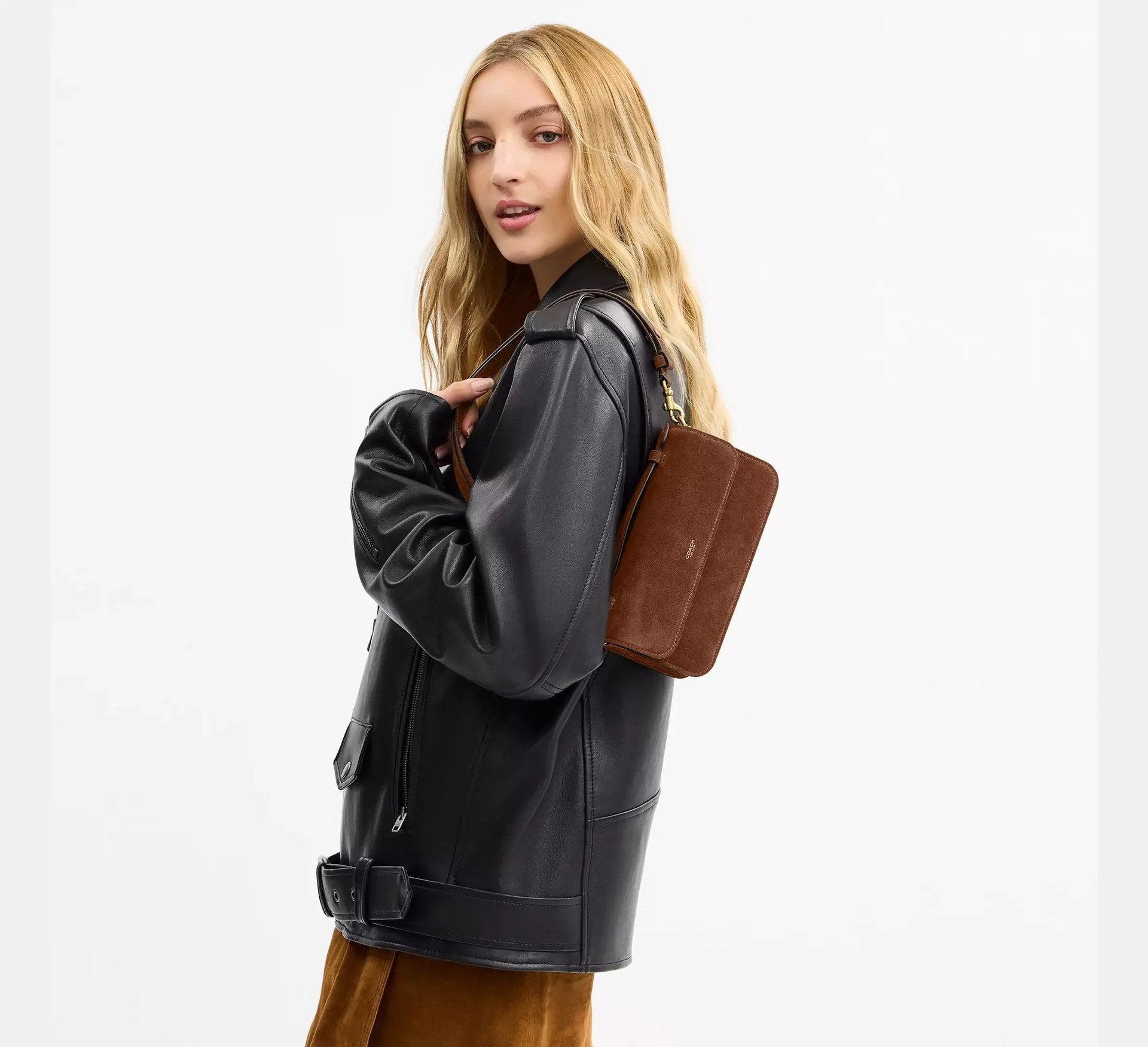 Coach Elora Top Handle Crossbody Bag SEZON – Brass/Warm Brown - Sneaker Türkiye