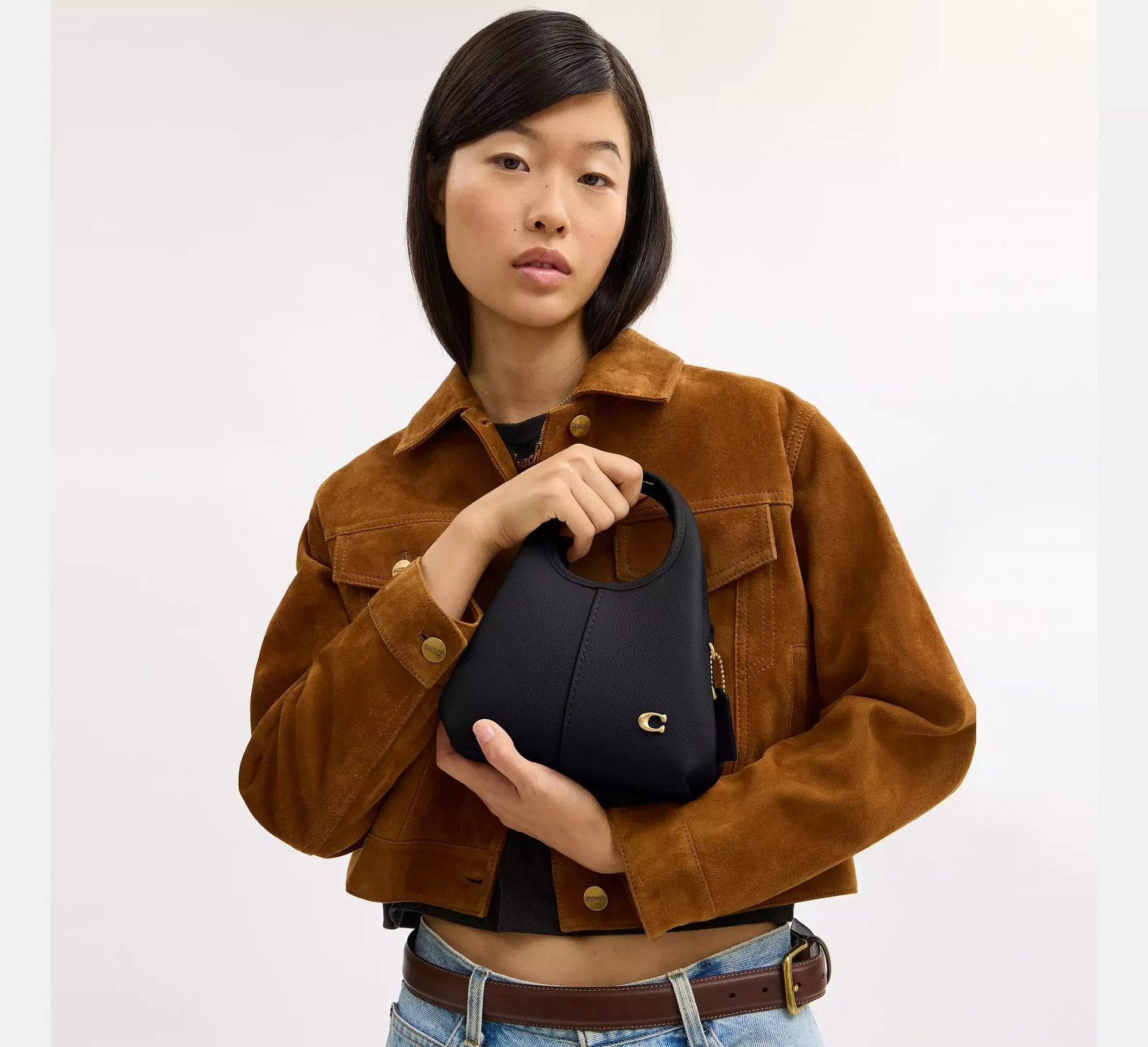 Coach Lana Shoulder Bag 19 SEZON – Brass/Black - Sneaker Türkiye