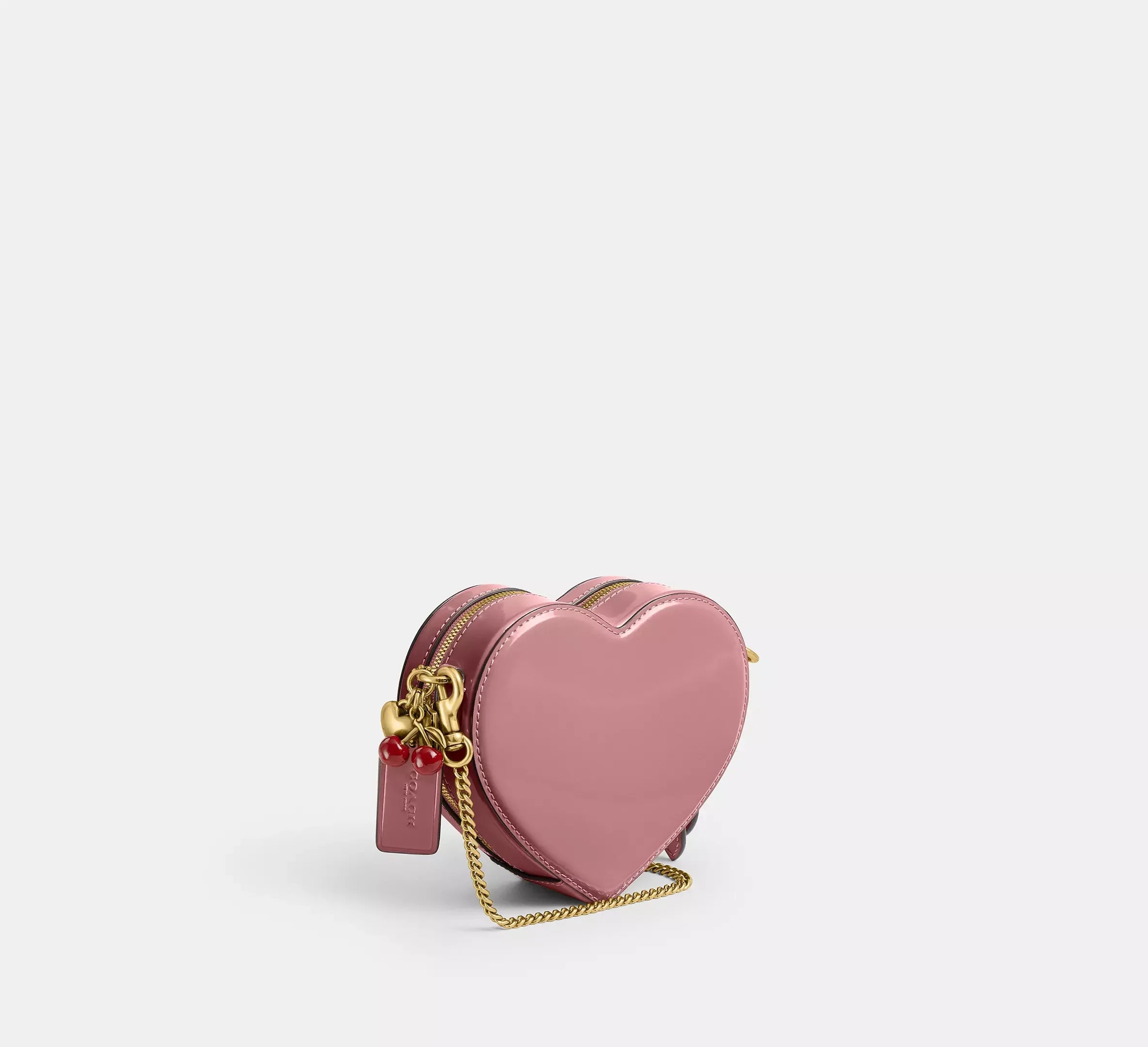 Coach Heart Crossbody Bag 14 With Charms – Brass/Peony - Sneaker Türkiye
