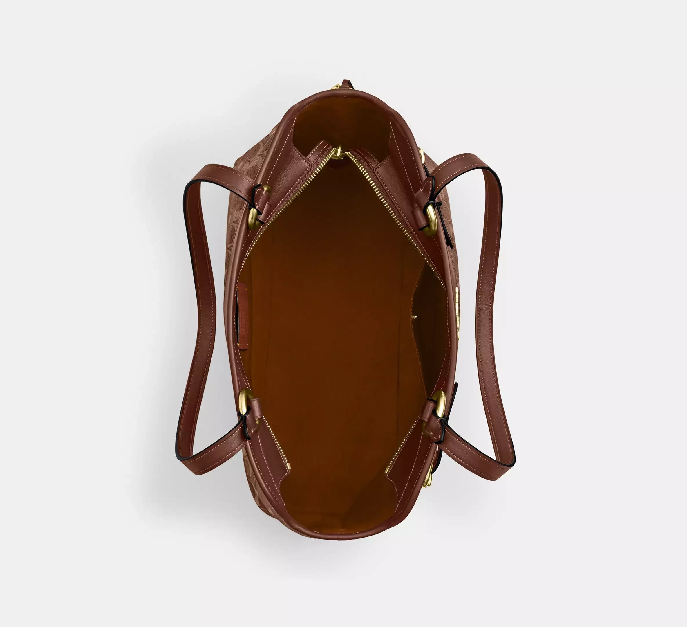 Coach Easton Tote Bag In Signature Chenille – Im/Light Khaki/Vintage Brown - Sneaker Türkiye