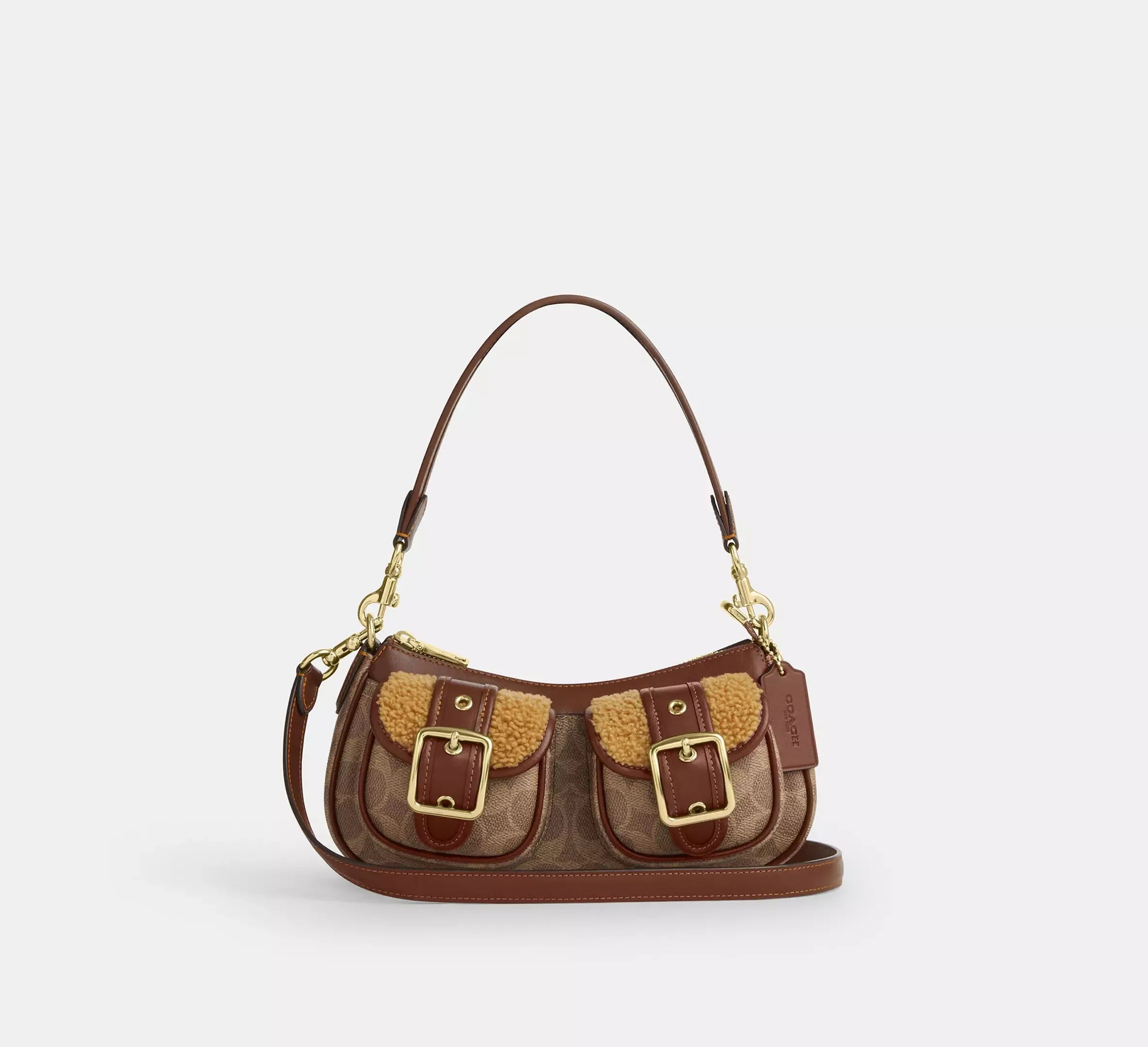 Coach Ashton Bag With Signature – Gold/Tan/Vintage Brown - Sneaker Türkiye