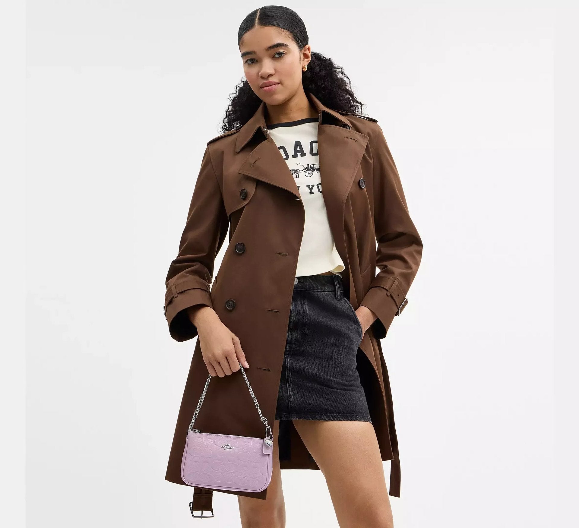 Coach Nolita 19 In Signature Leather With Heart Charm – Silver - Sneaker Türkiye