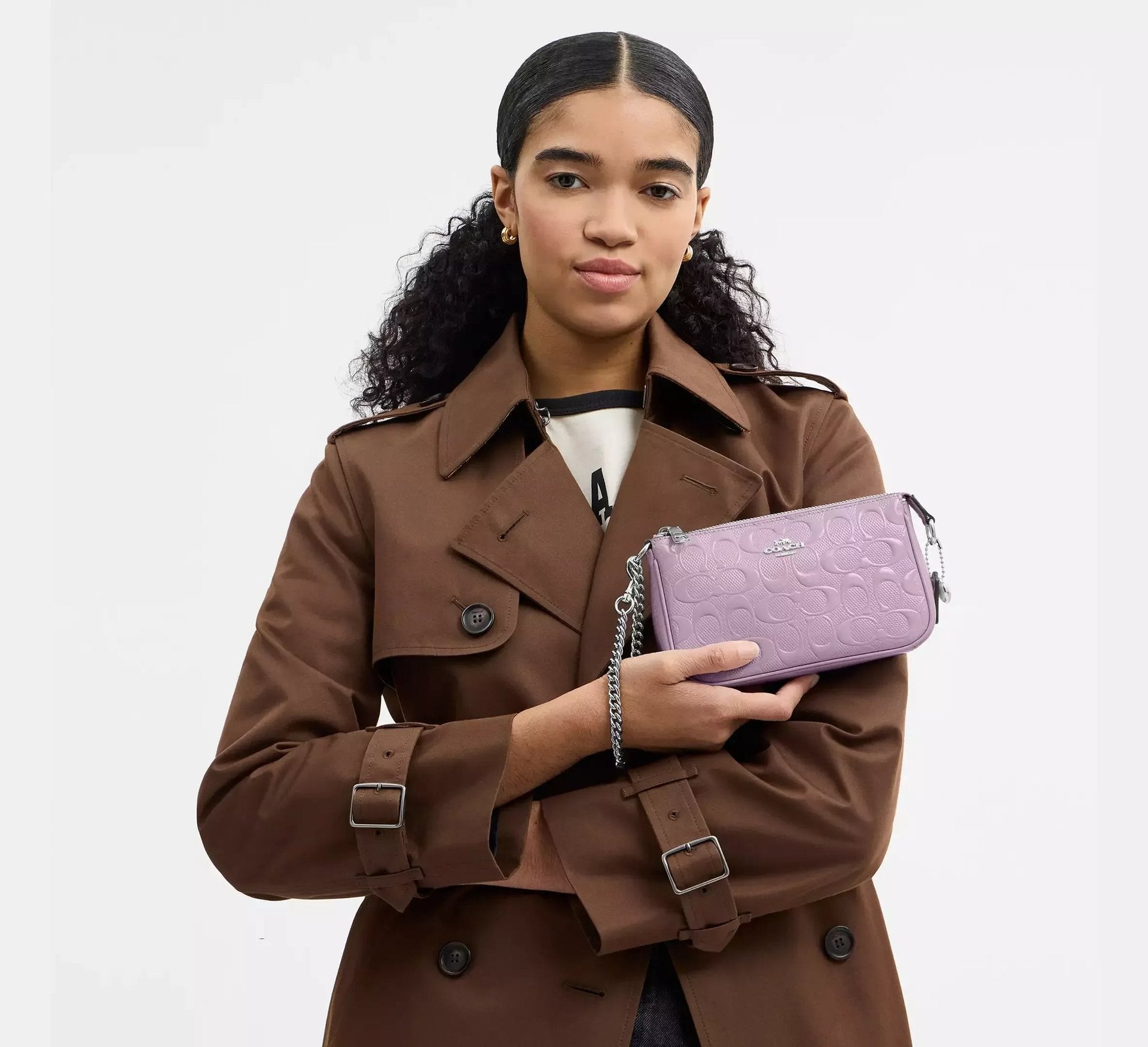 Coach Nolita 19 In Signature Leather With Heart Charm – Silver - Sneaker Türkiye