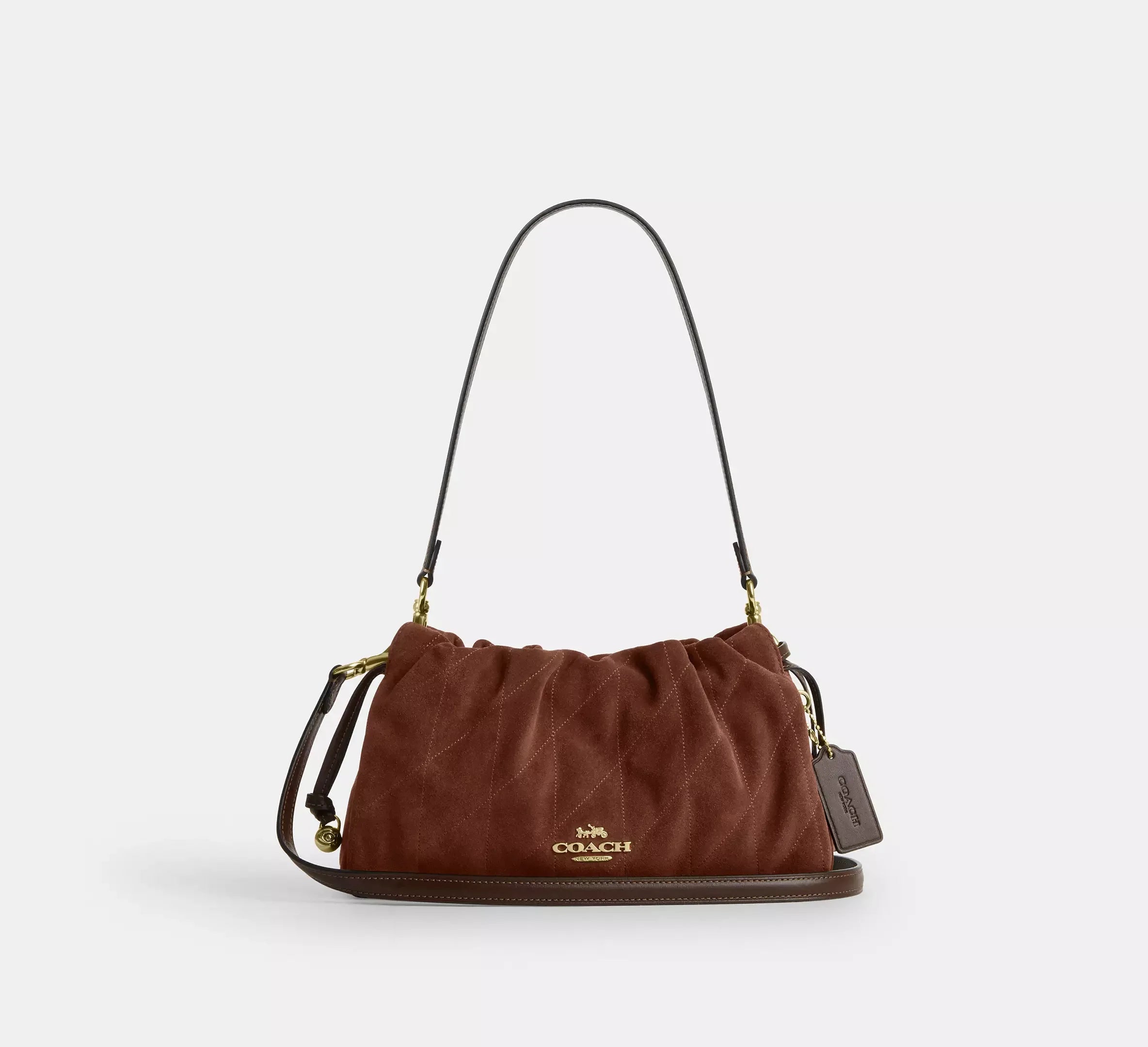 Coach Faye Shoulder Bag With Quilting – Gold/Vintage Brown/Maple - Sneaker Türkiye