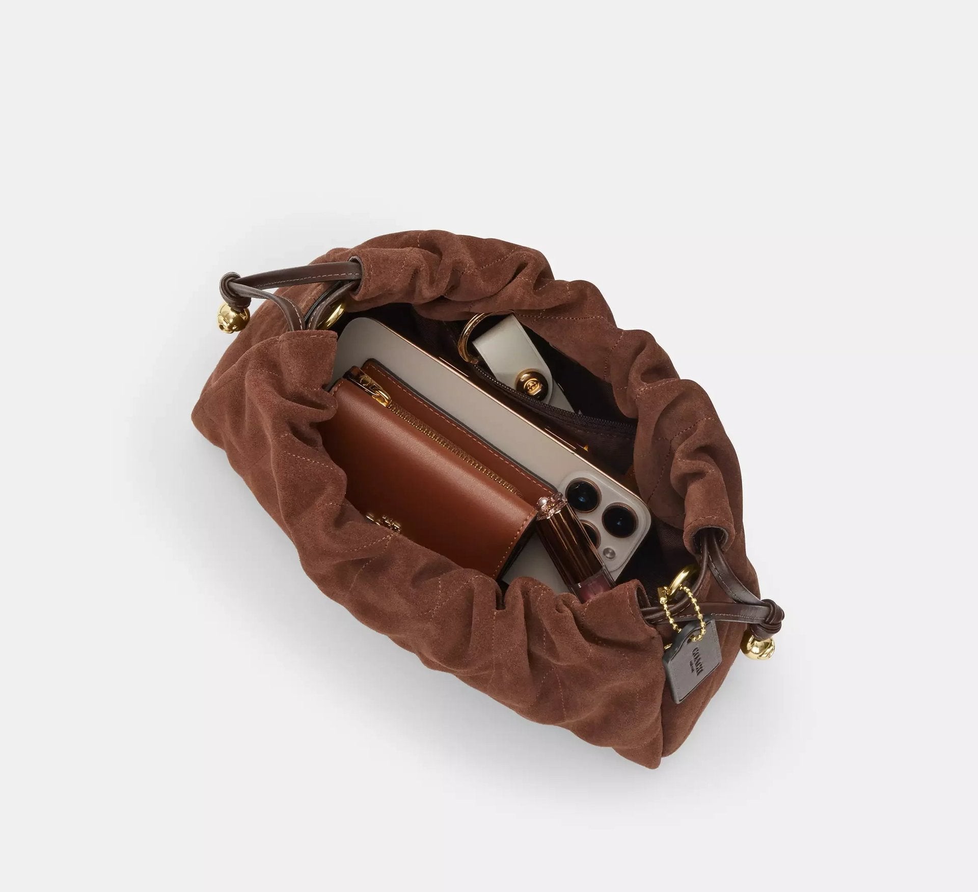 Coach Faye Shoulder Bag With Quilting – Gold/Vintage Brown/Maple - Sneaker Türkiye