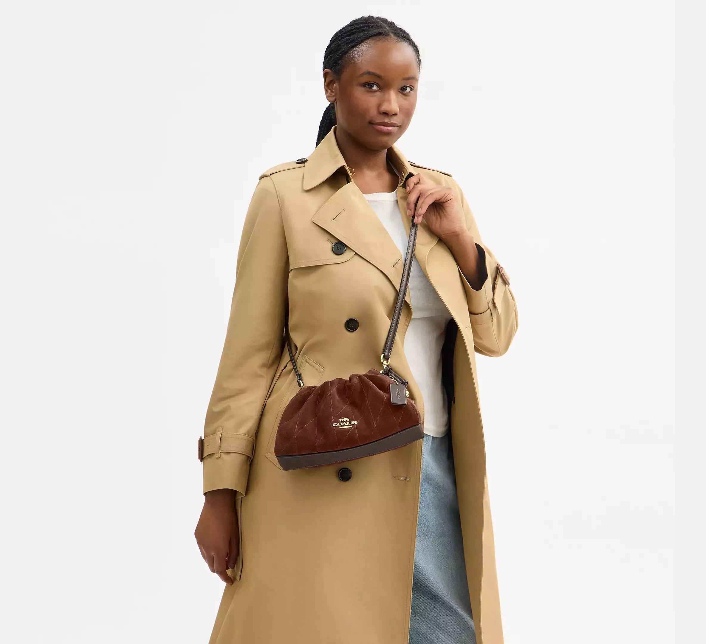 Coach Faye Shoulder Bag With Quilting – Gold/Vintage Brown/Maple - Sneaker Türkiye