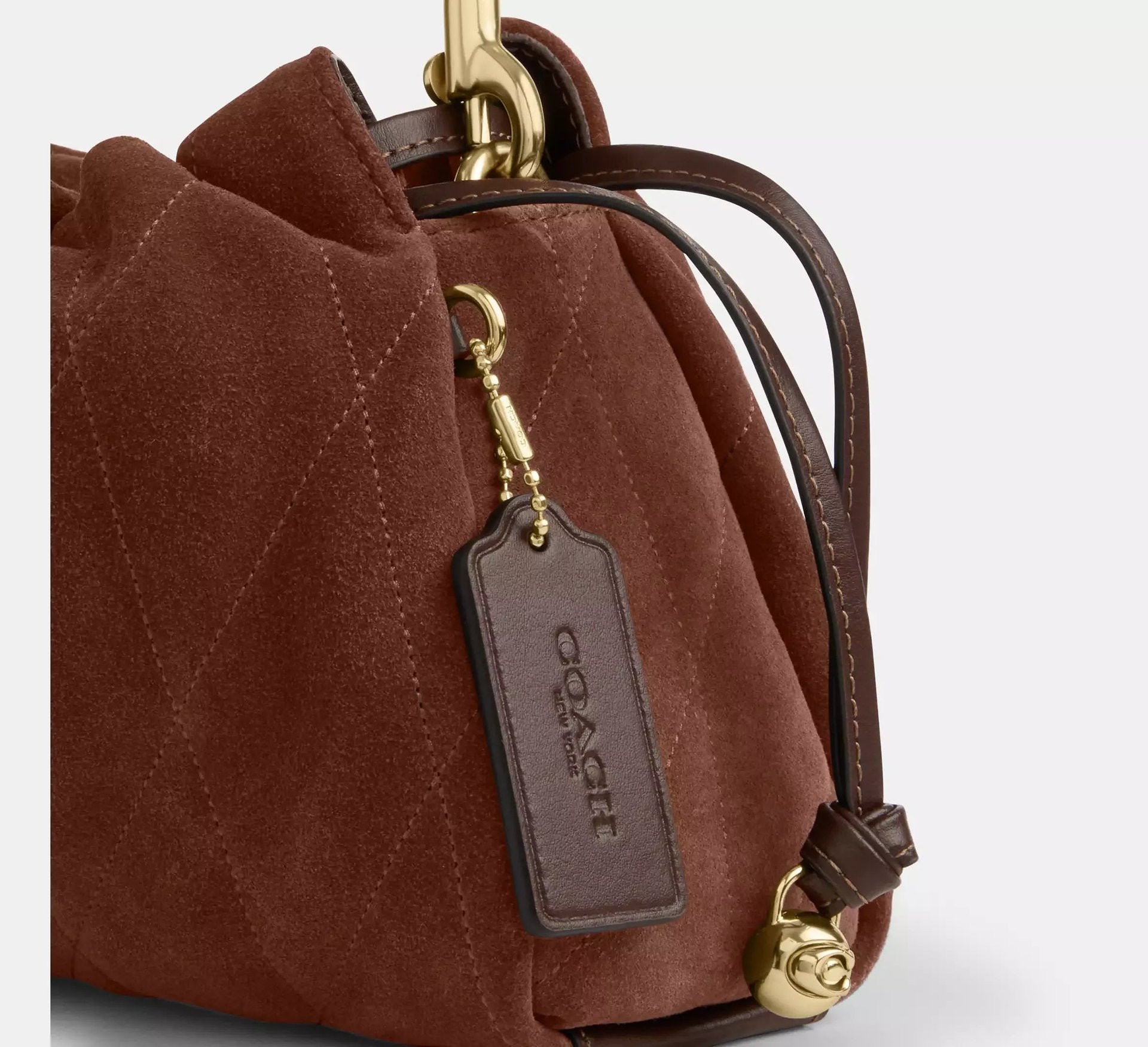 Coach Faye Shoulder Bag With Quilting – Gold/Vintage Brown/Maple - Sneaker Türkiye