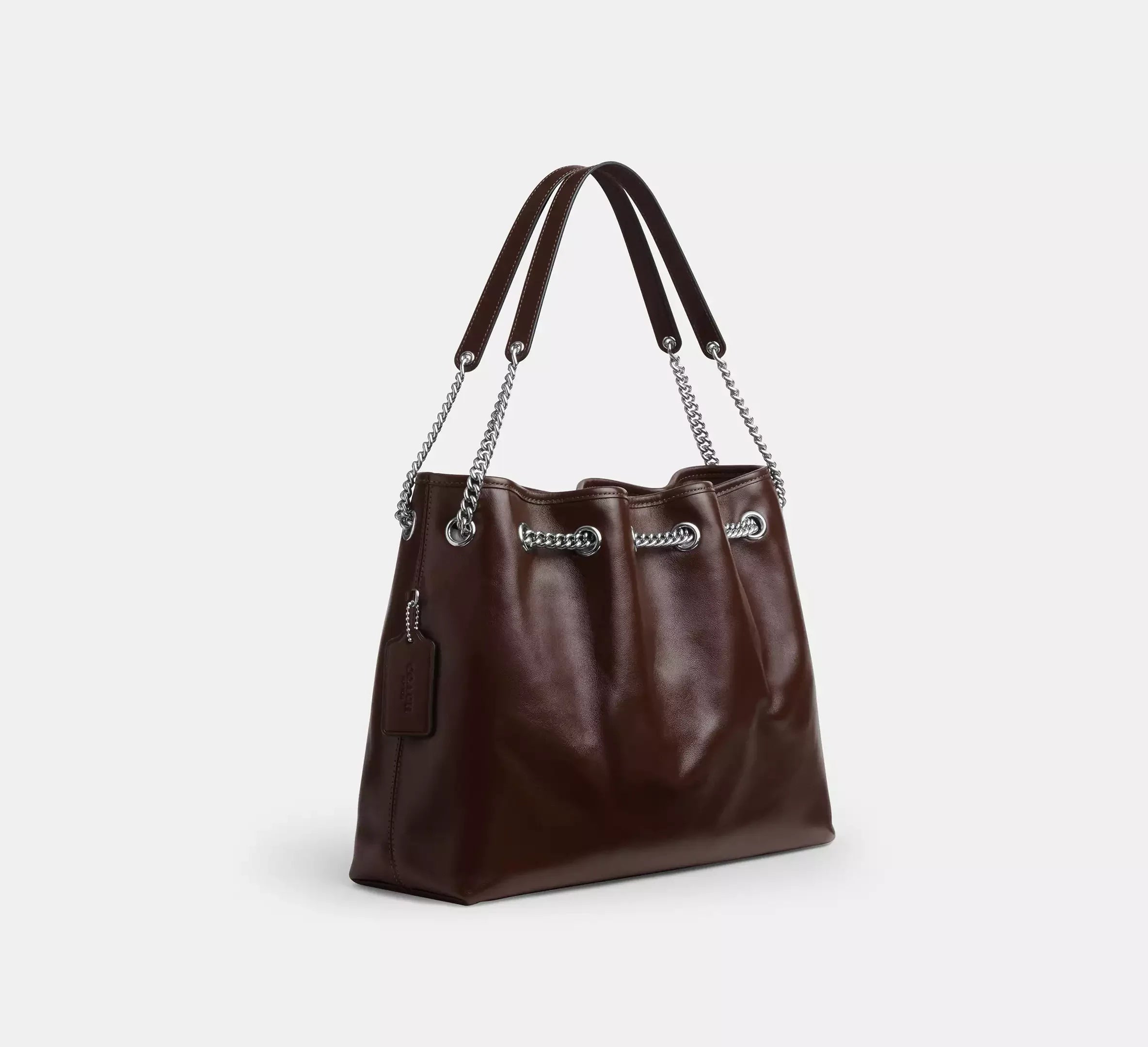 Coach Evelyn Shoulder Bag – Silver/Maple - Sneaker Türkiye