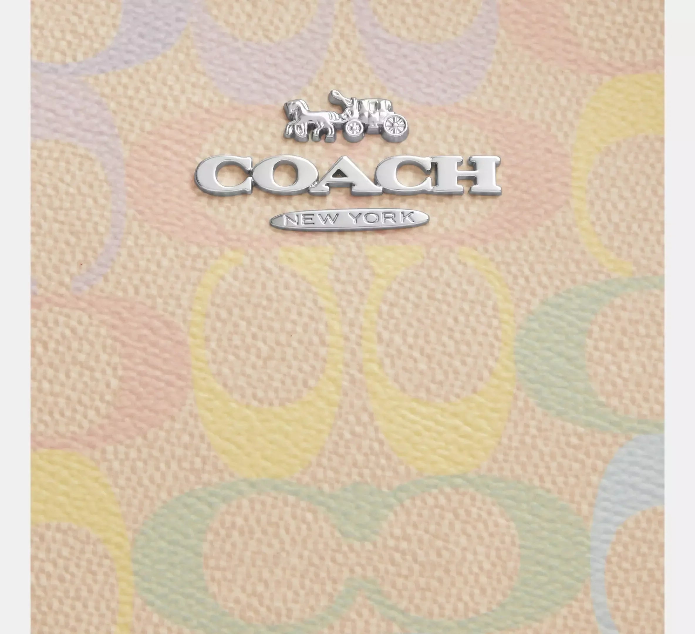 Coach Teri Shoulder Bag In Rainbow Signature – Silver - Sneaker Türkiye