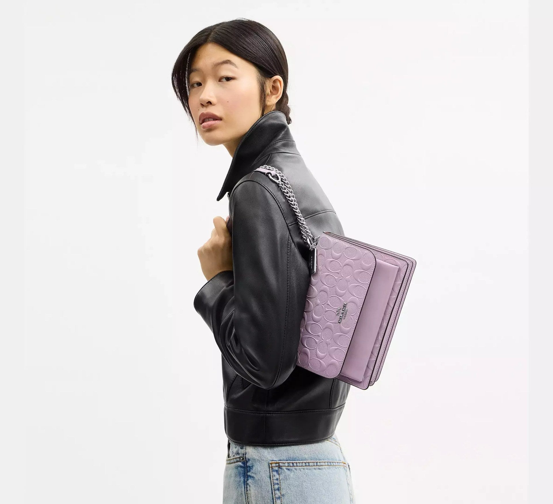 Coach Klare Crossbody Bag In Signature Leather – Silver - Sneaker Türkiye