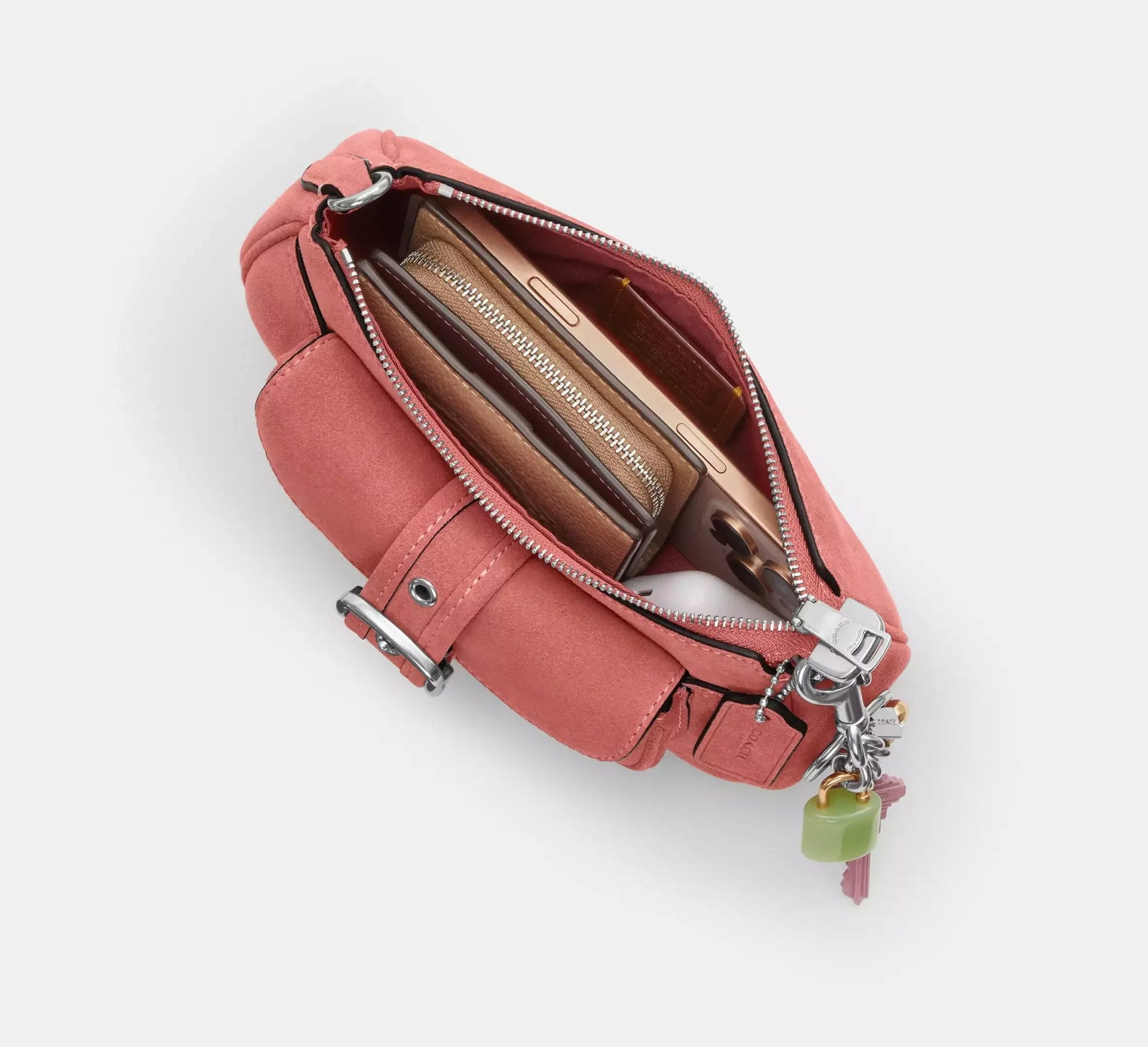 Coach Ashton Mini Shoulder Bag – Silver/Pink - Sneaker Türkiye