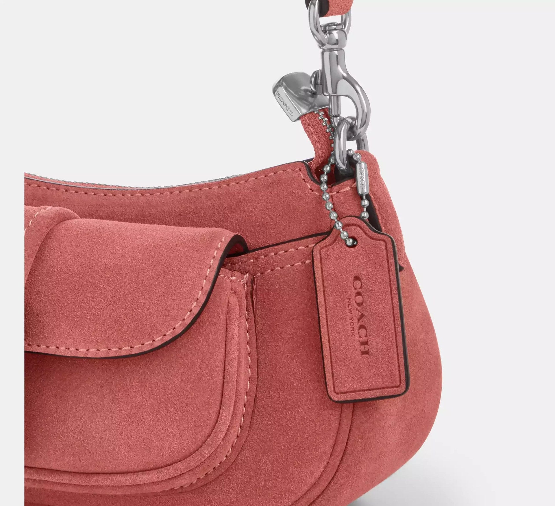 Coach Ashton Mini Shoulder Bag – Silver/Pink - Sneaker Türkiye