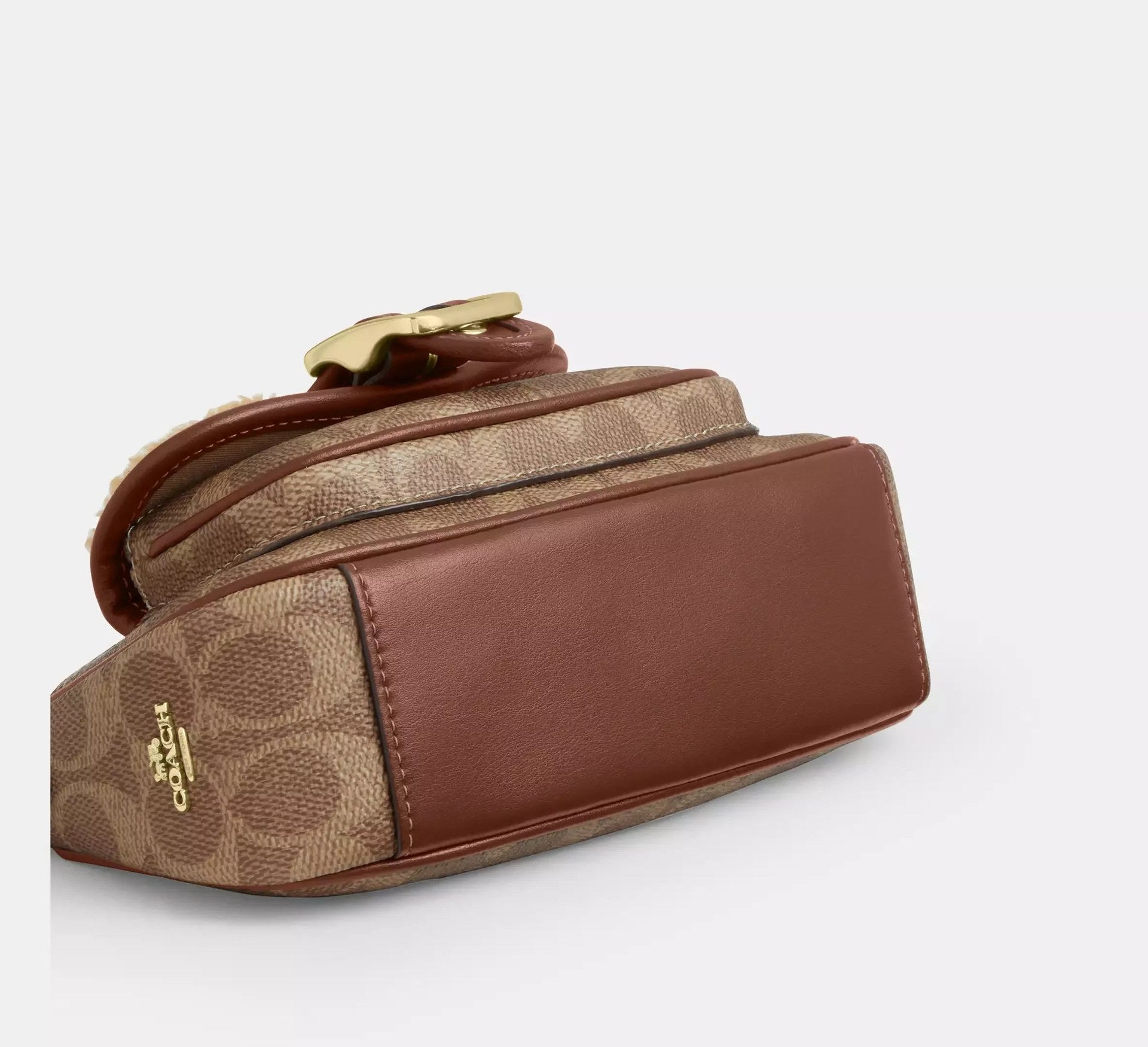 Coach Ashton Mini Shoulder Bag In Signature – Gold/Tan/Vintage Brown - Sneaker Türkiye